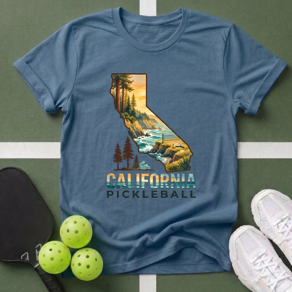 State- California Pickleball T-Shirt