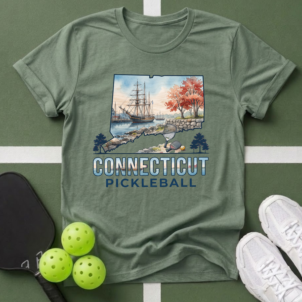 State- Connecticut Pickleball T-Shirt