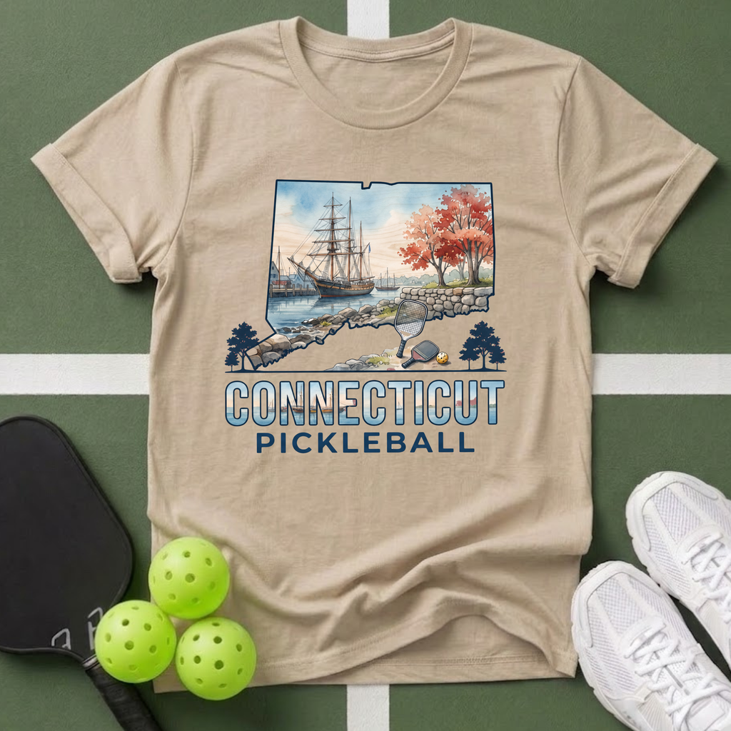 State- Connecticut Pickleball T-Shirt