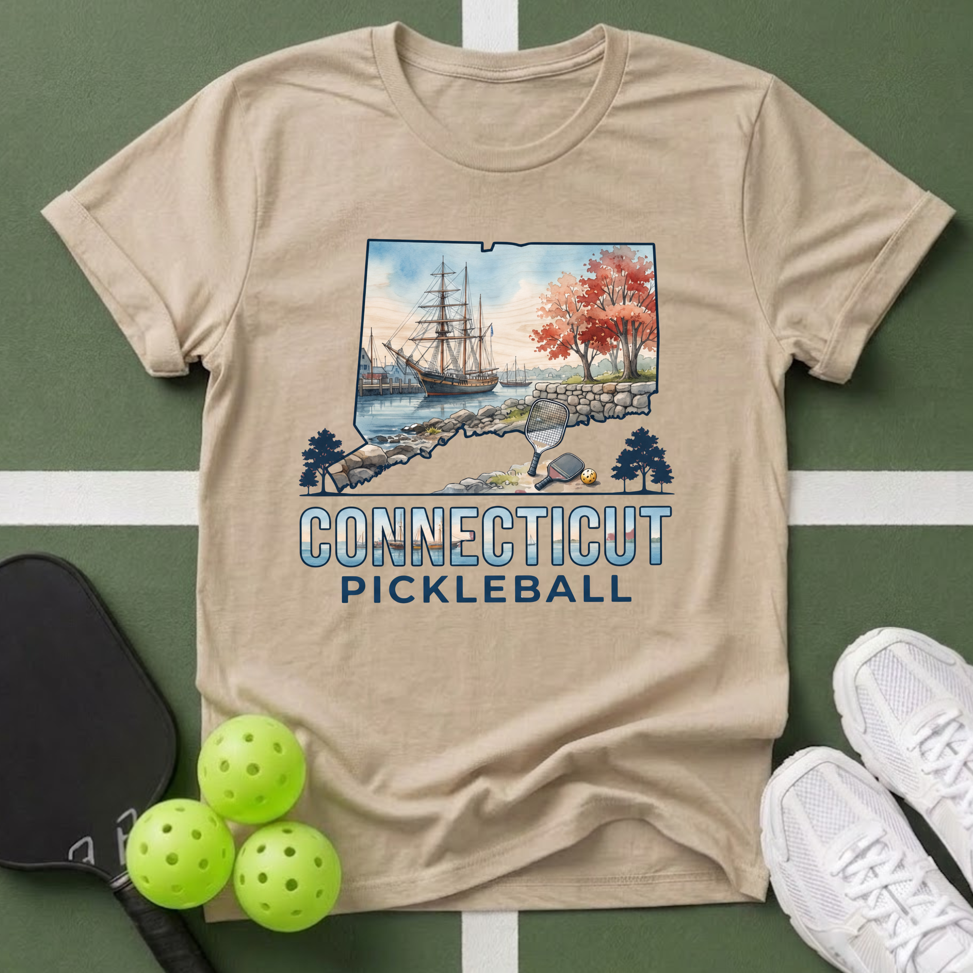 State- Connecticut Pickleball T-Shirt