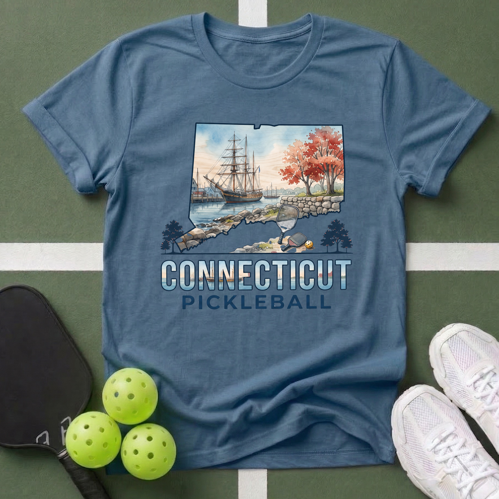 State- Connecticut Pickleball T-Shirt