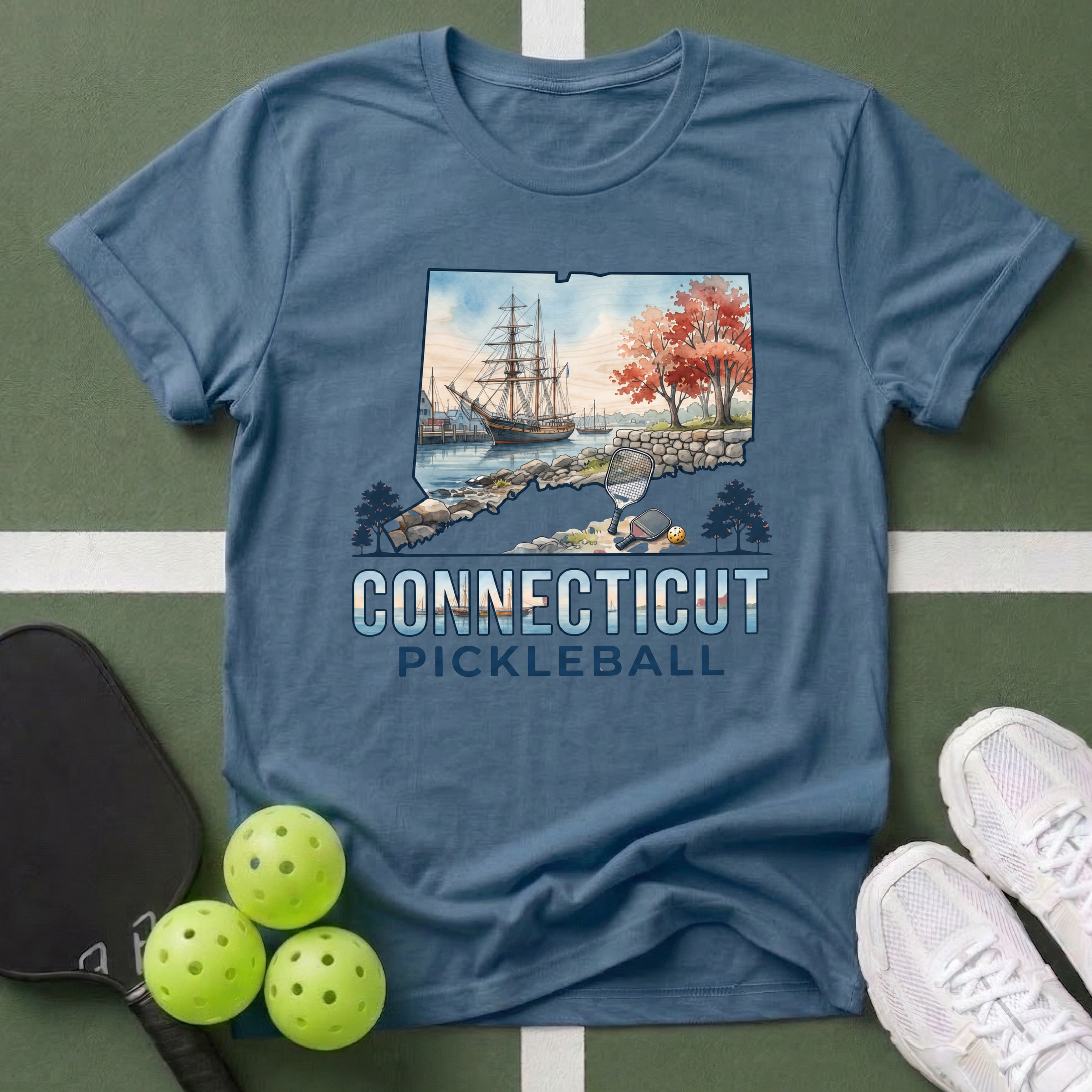 State- Connecticut Pickleball T-Shirt