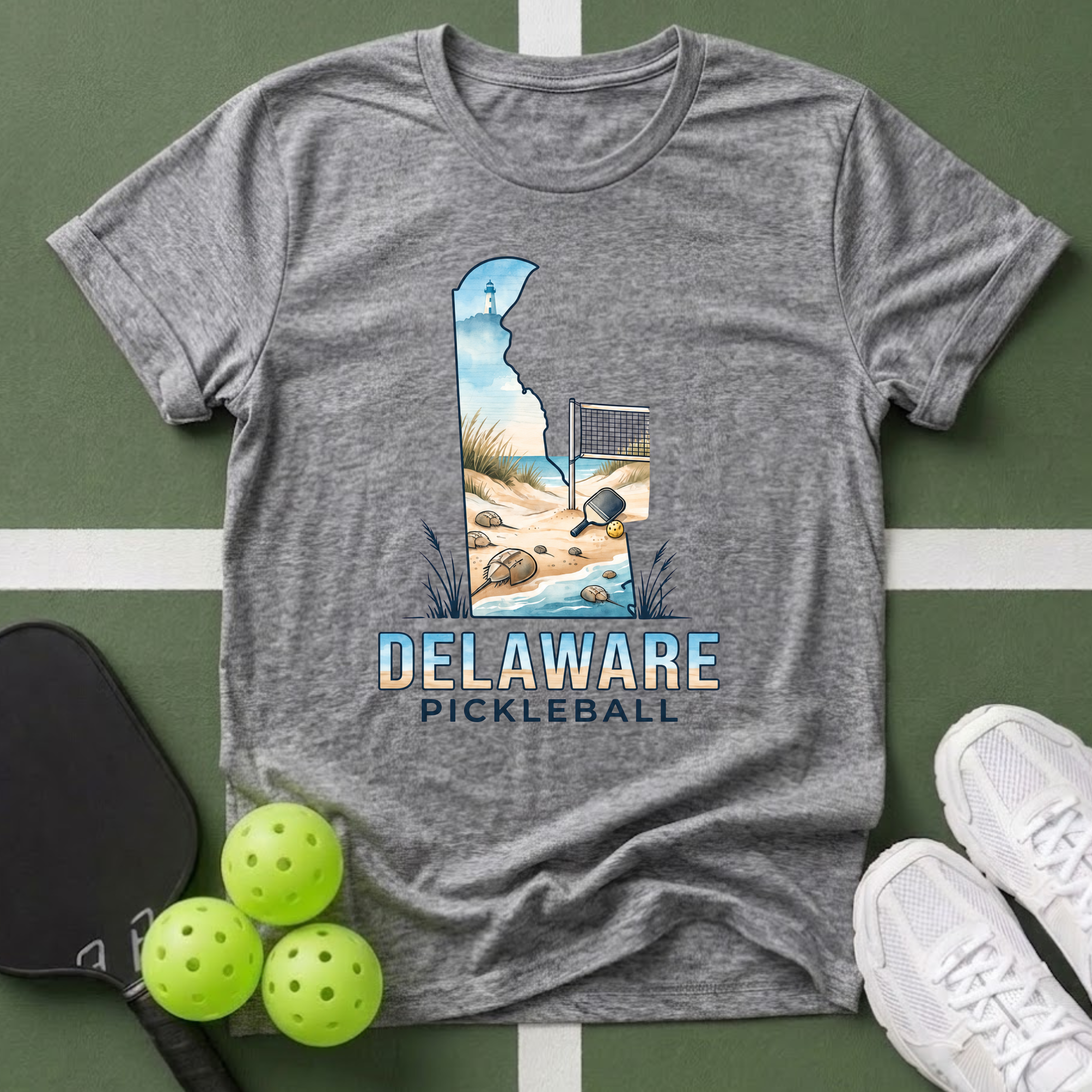 State- Delaware Pickleball T‑Shirt