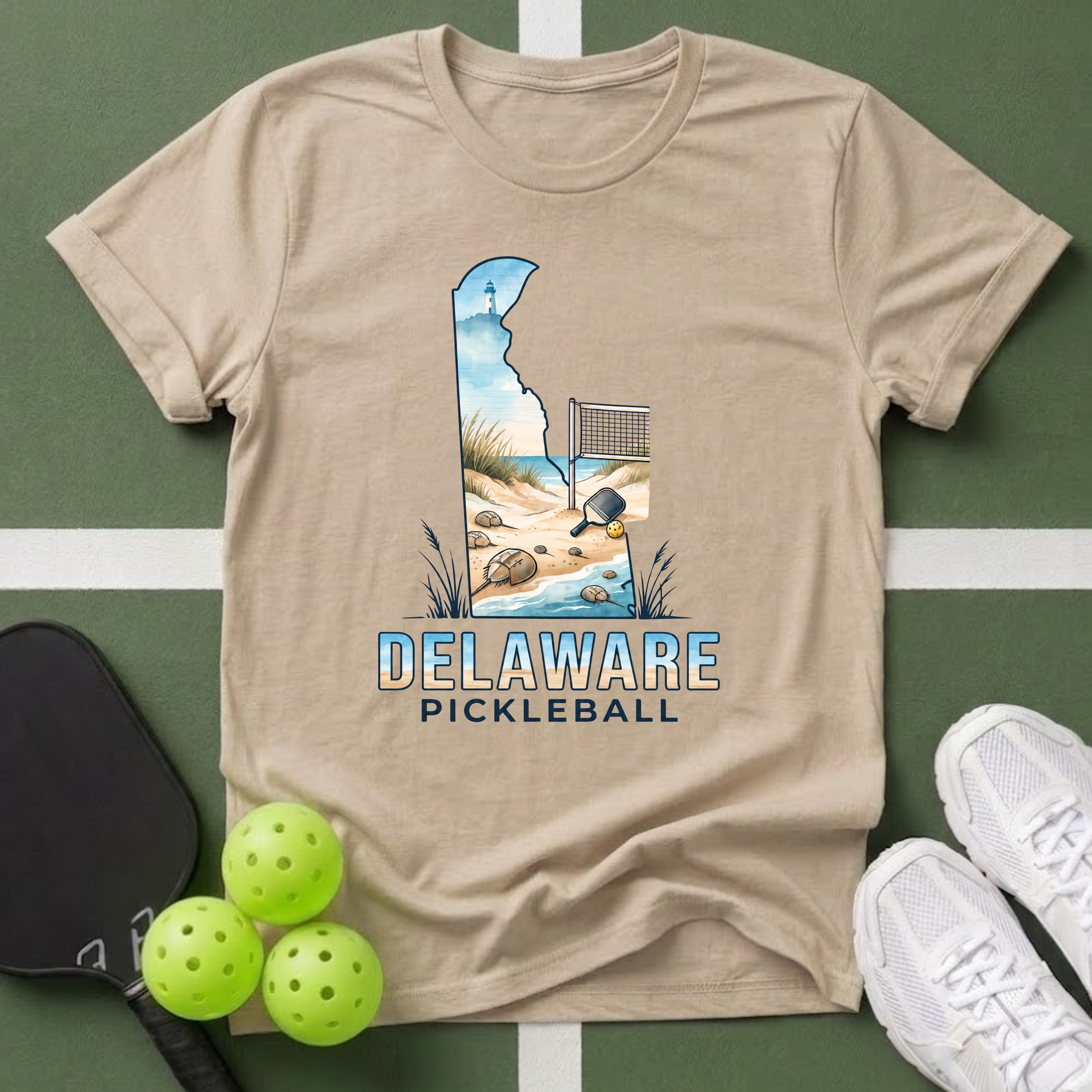 State- Delaware Pickleball T‑Shirt