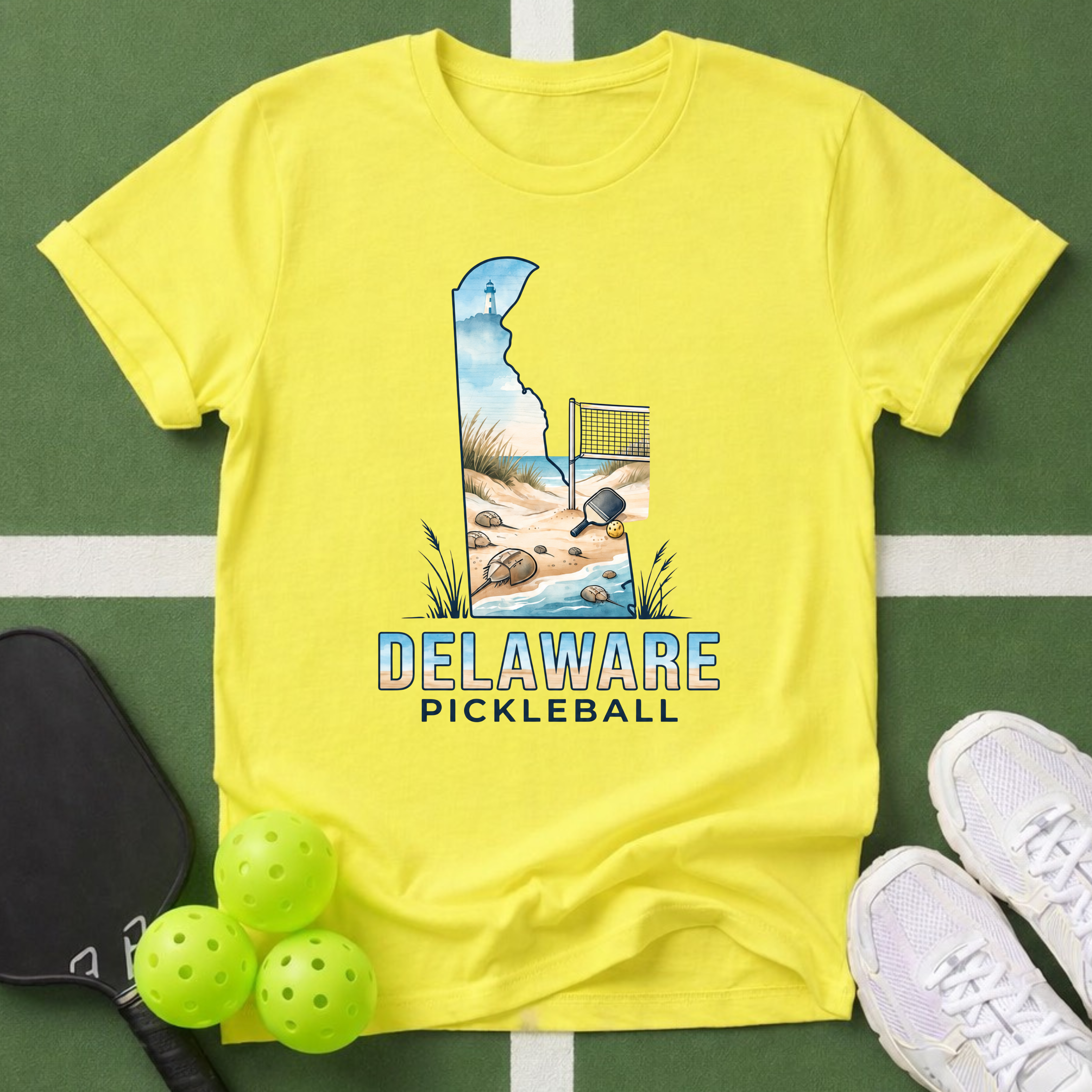 State- Delaware Pickleball T‑Shirt