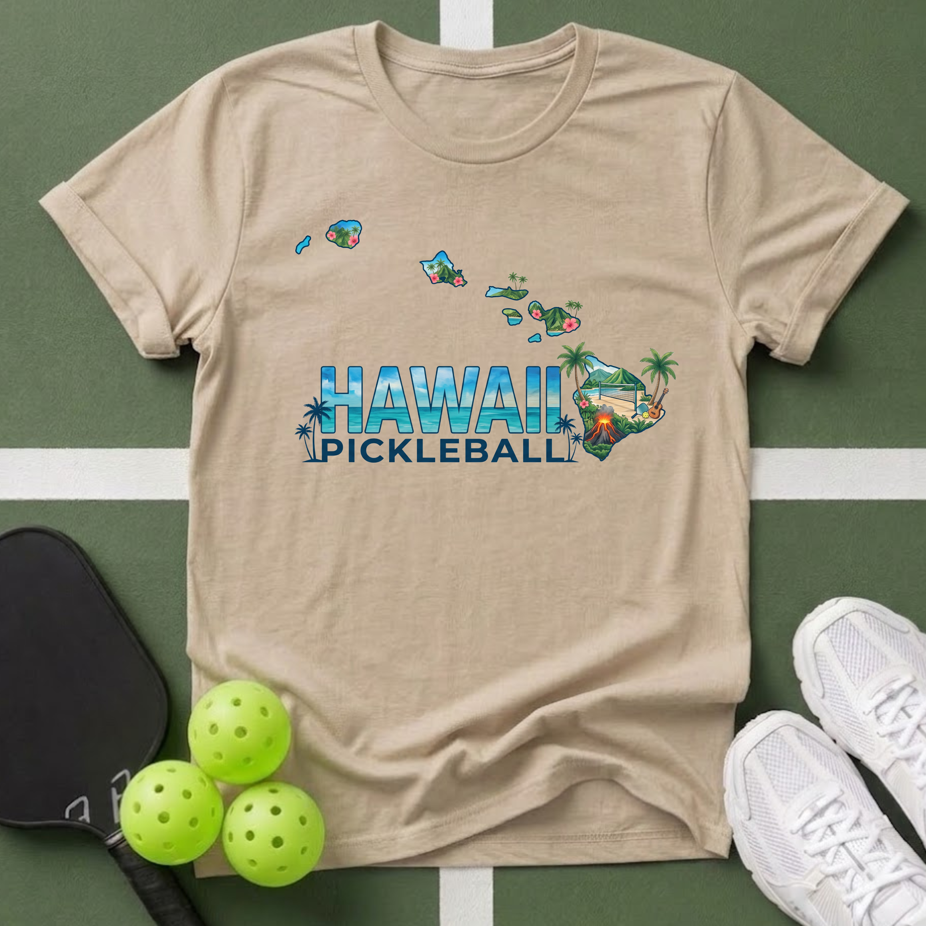 State- Hawaii Pickleball T-Shirt