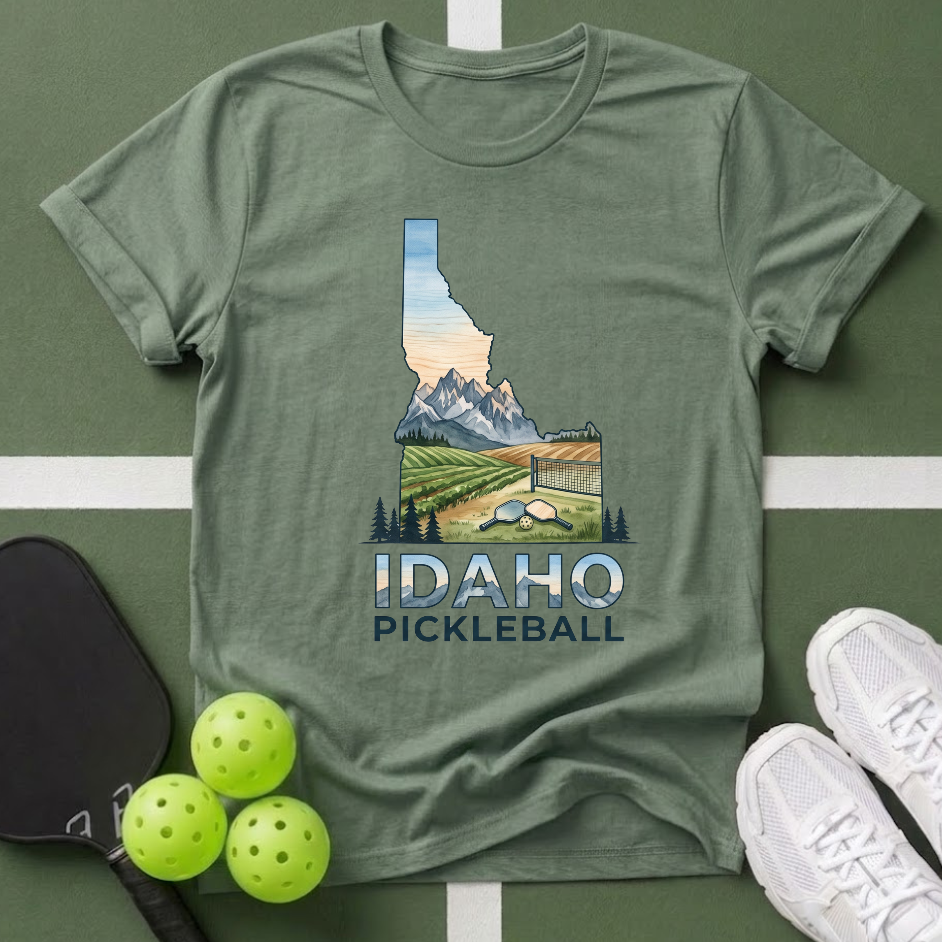 State- Idaho Pickleball T‑Shirt