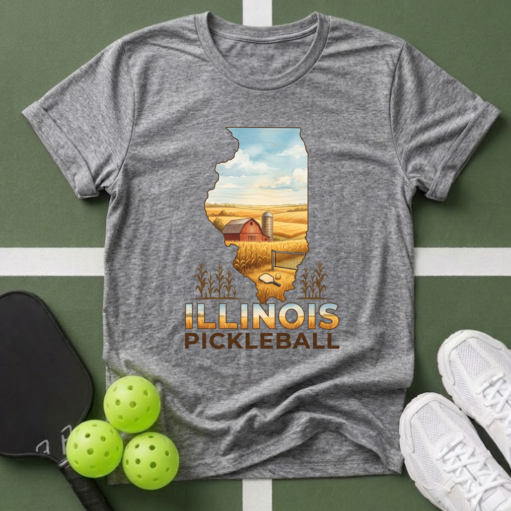 State- Illinois PickleballT‑Shirt