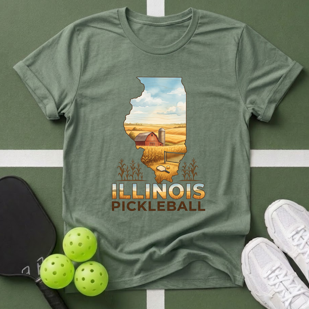 State- Illinois PickleballT‑Shirt