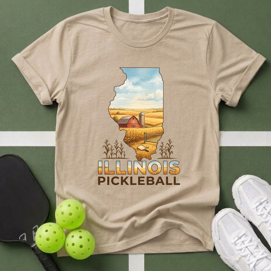 State- Illinois PickleballT‑Shirt