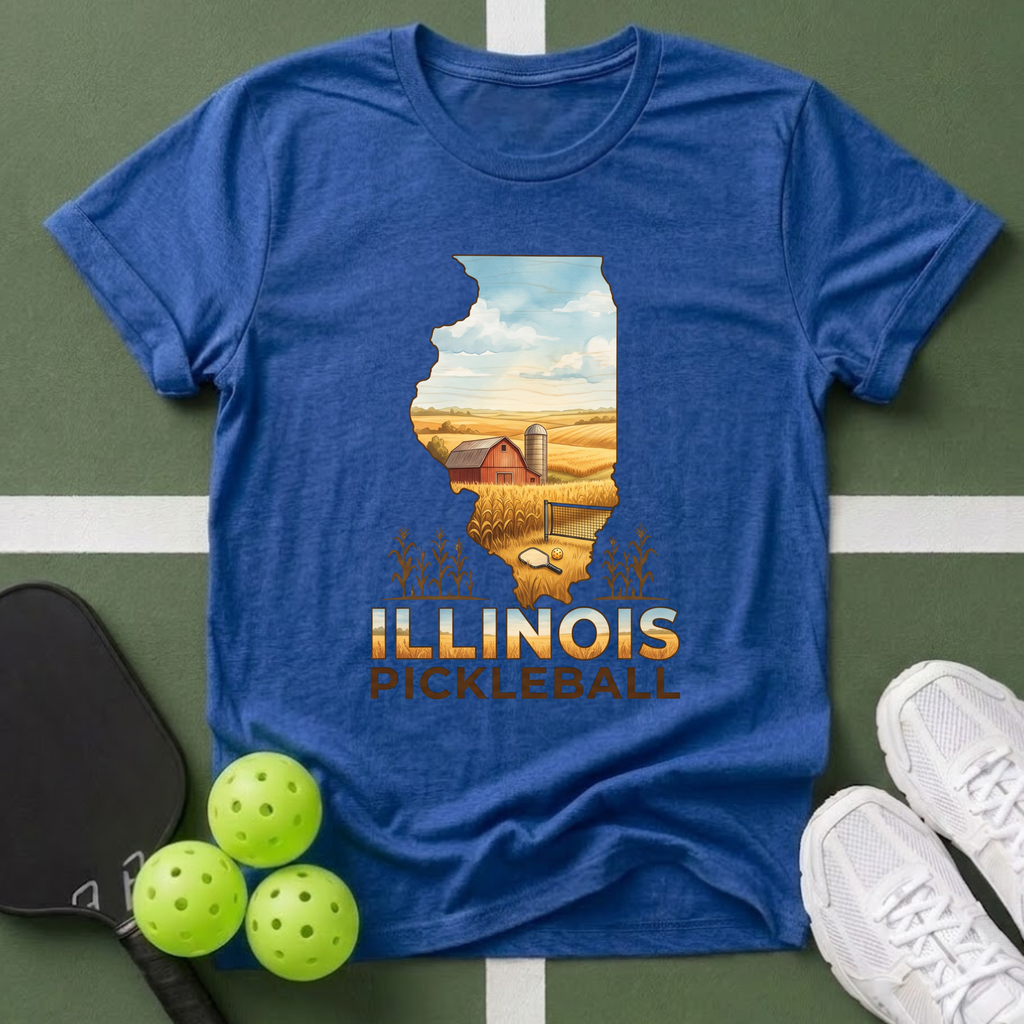 State- Illinois PickleballT‑Shirt