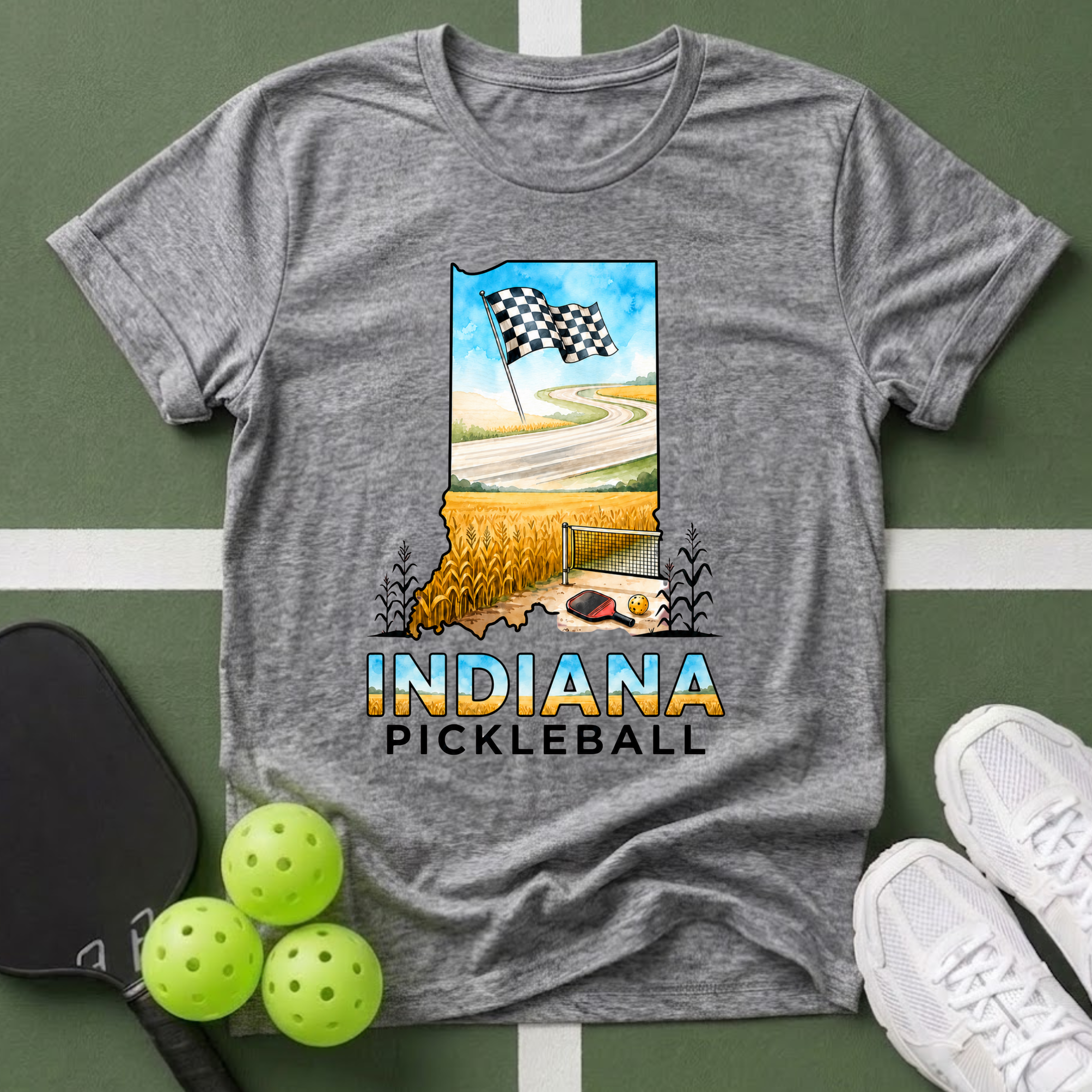 State- Indiana Pickleball T-Shirt