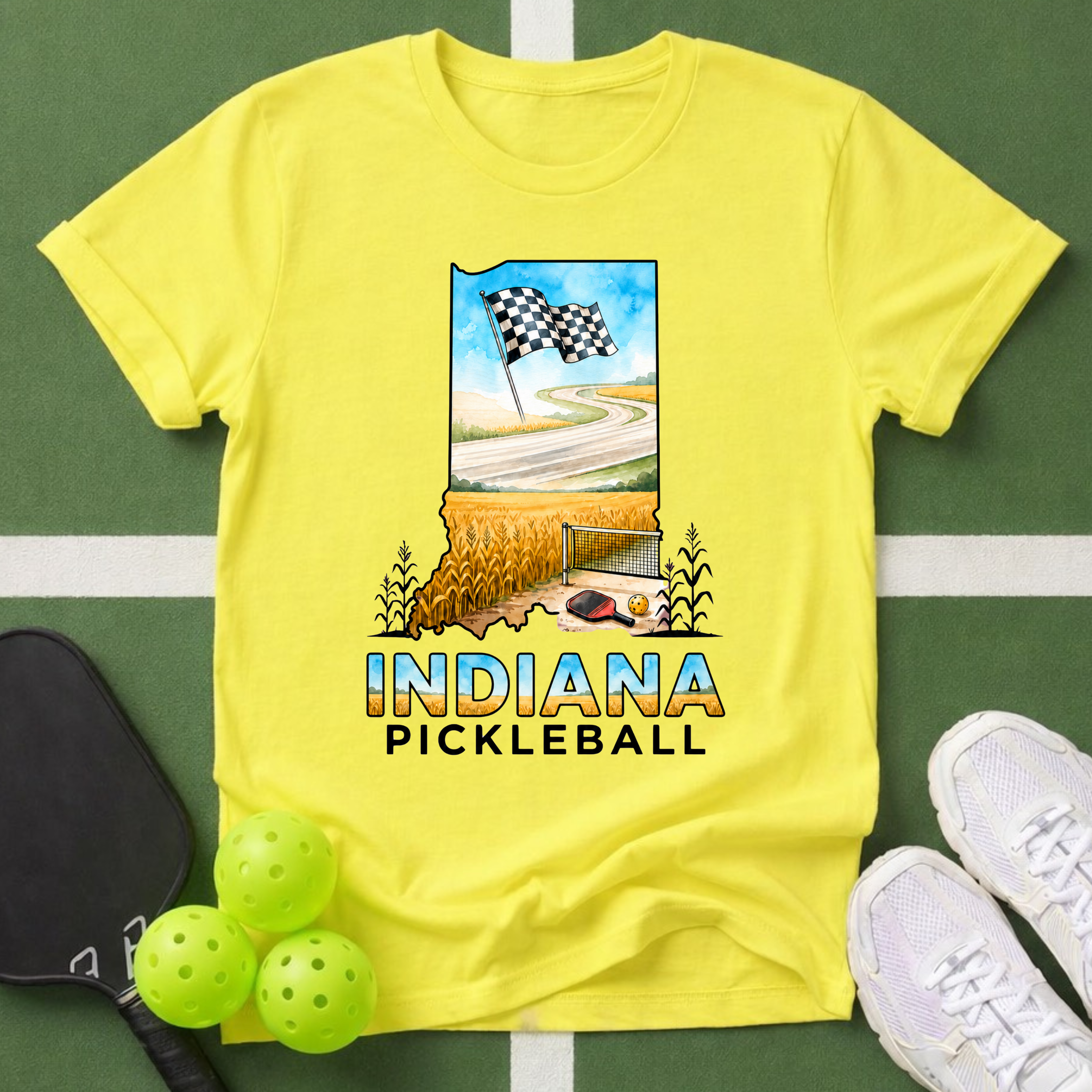 State- Indiana Pickleball T-Shirt