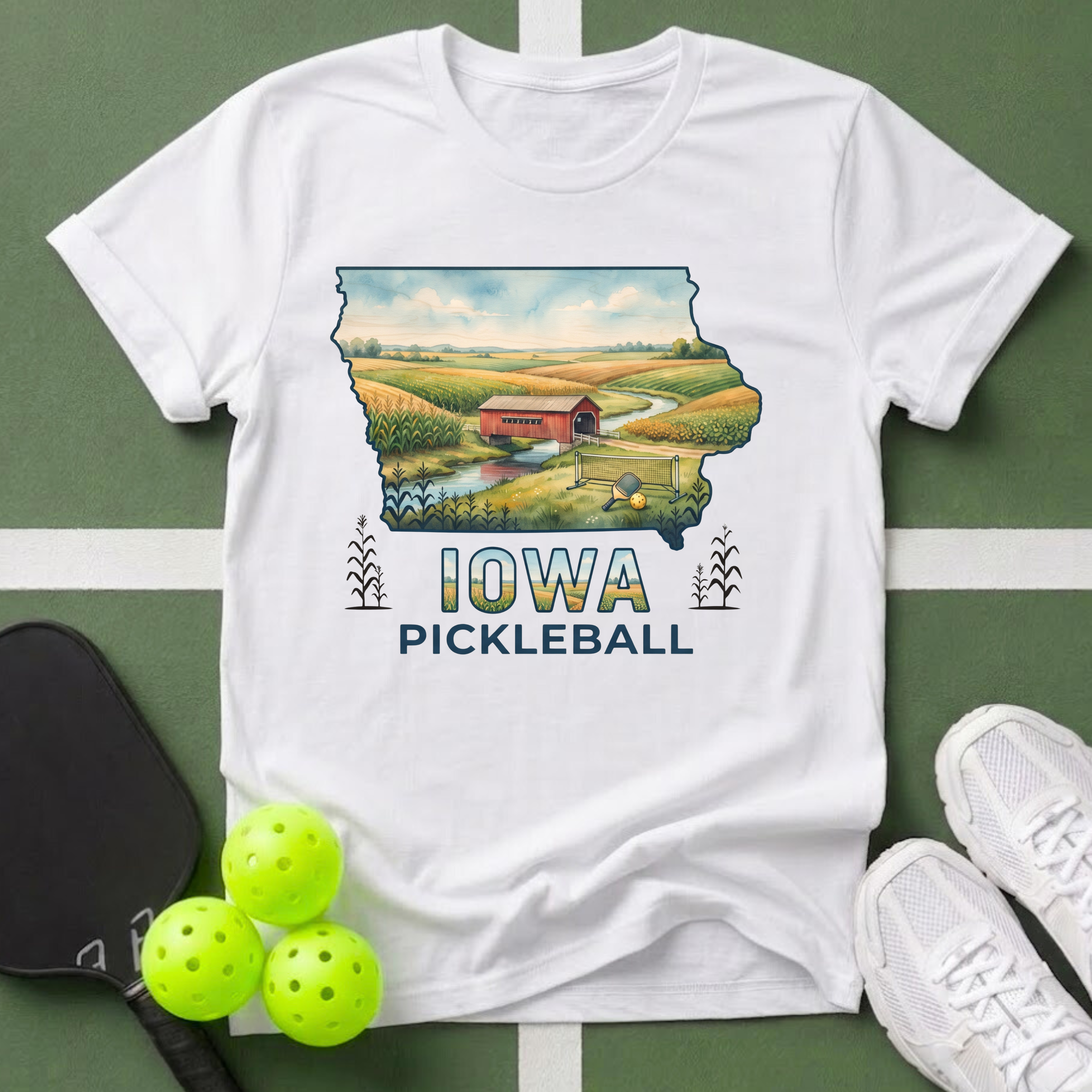 State- Iowa Pickleball T‑Shirt