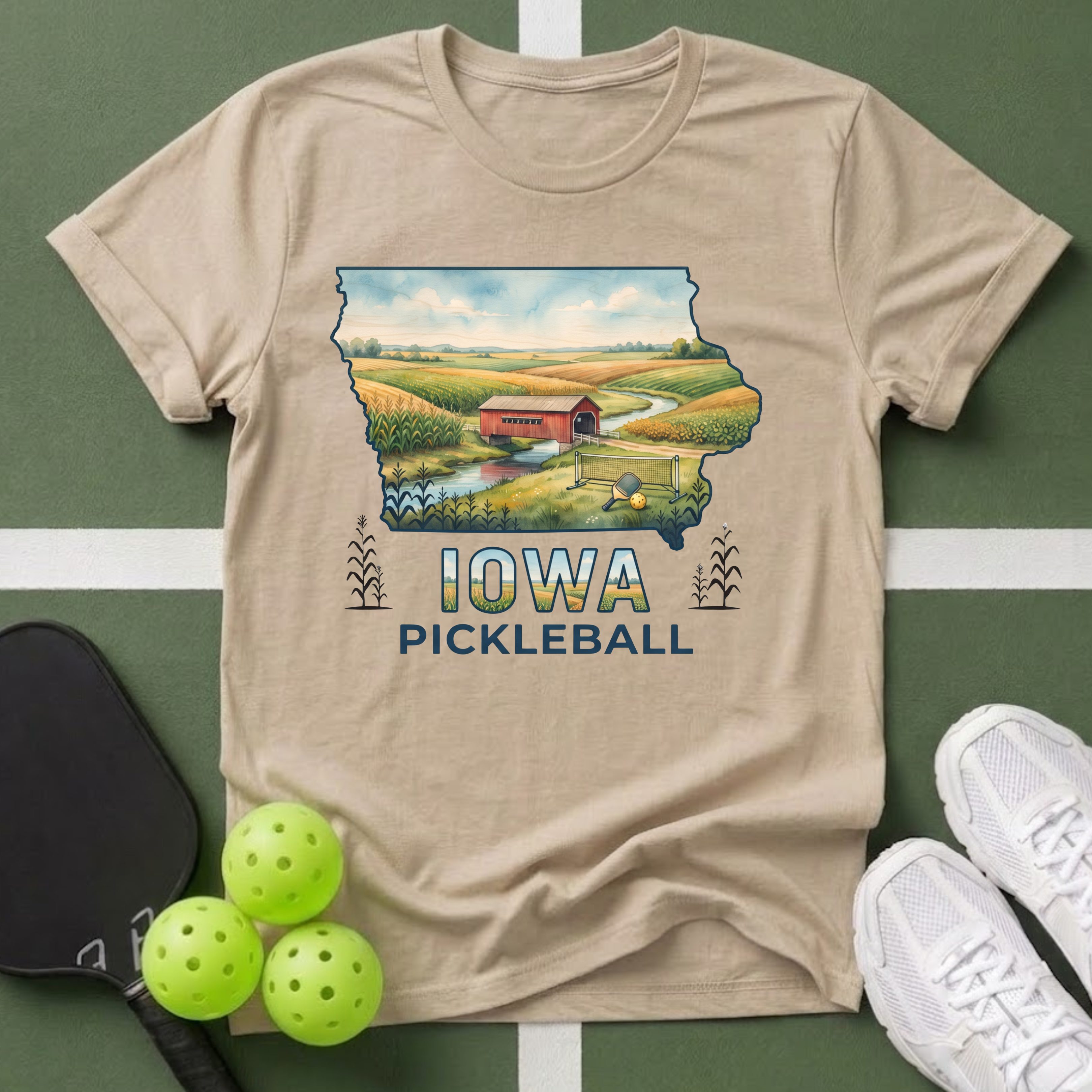 State- Iowa Pickleball T‑Shirt