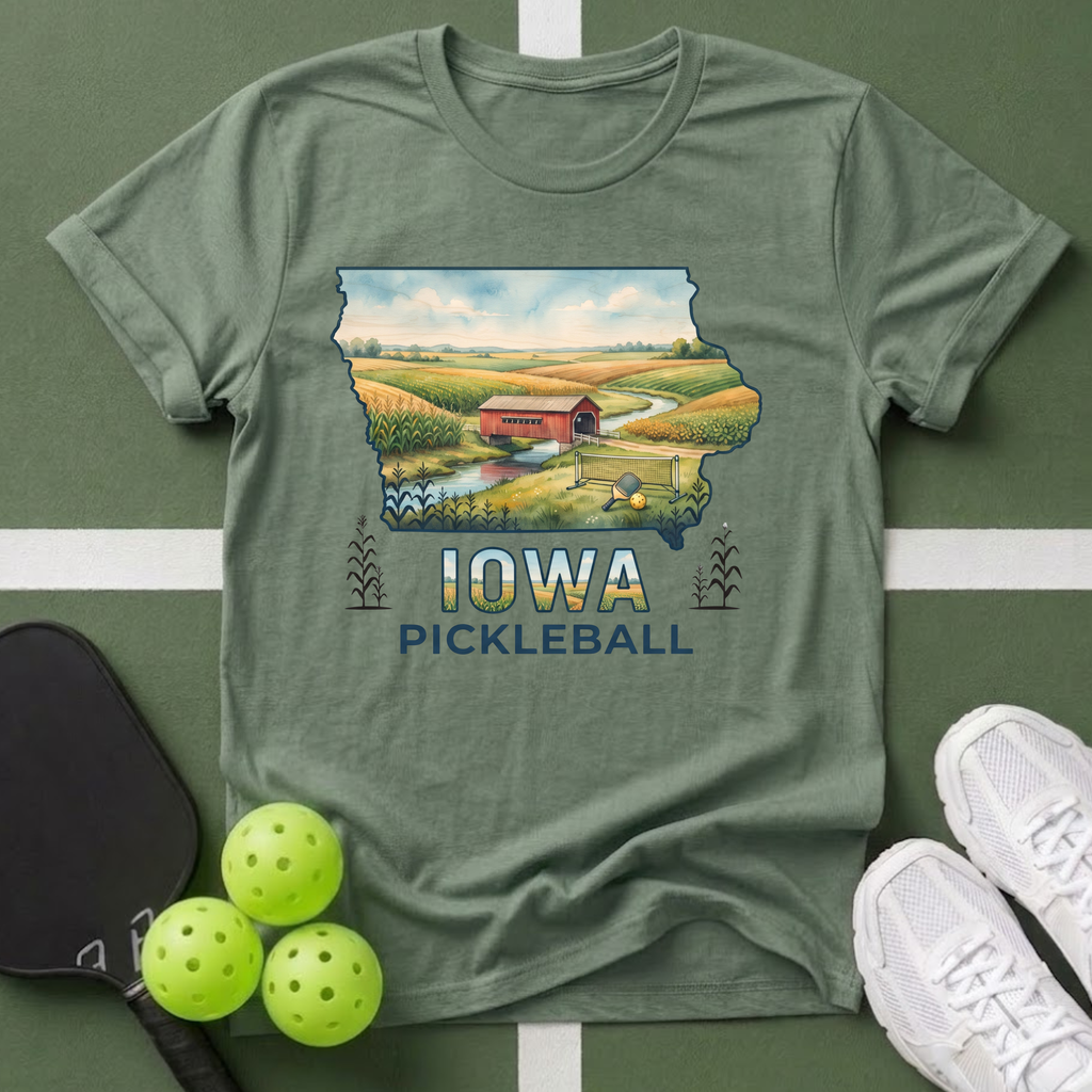State- Iowa Pickleball T‑Shirt