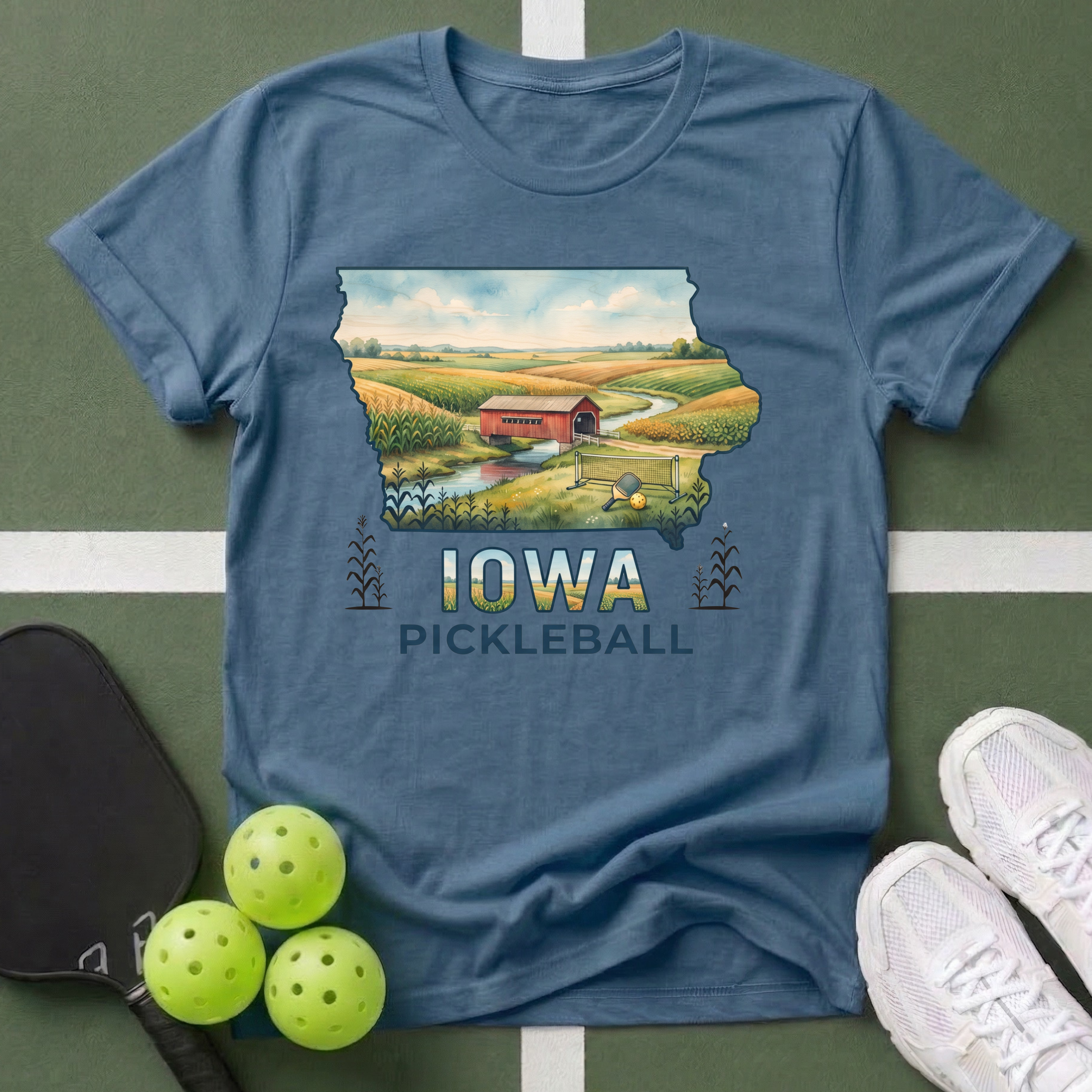 State- Iowa Pickleball T‑Shirt