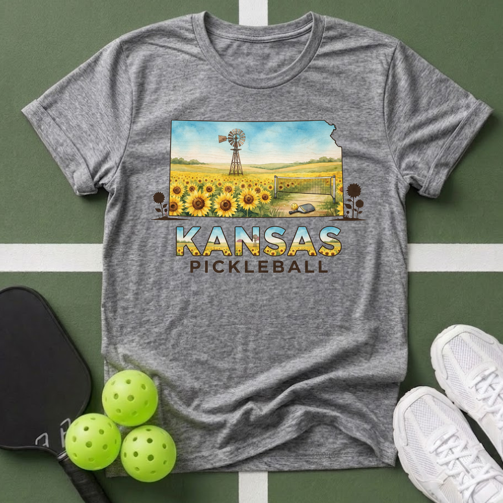 State- Kansas Pickleball T‑Shirt