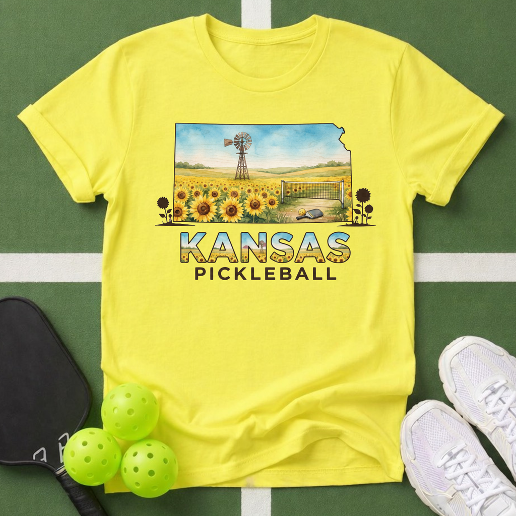 State- Kansas Pickleball T‑Shirt