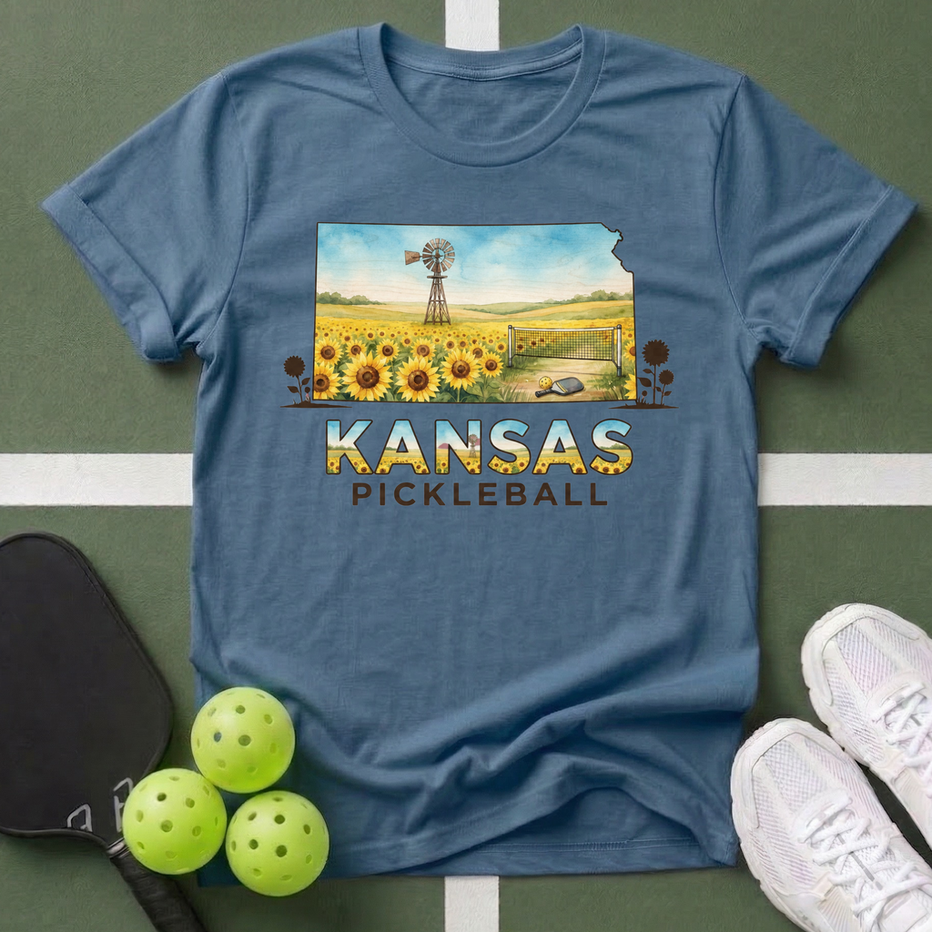 State- Kansas Pickleball T‑Shirt