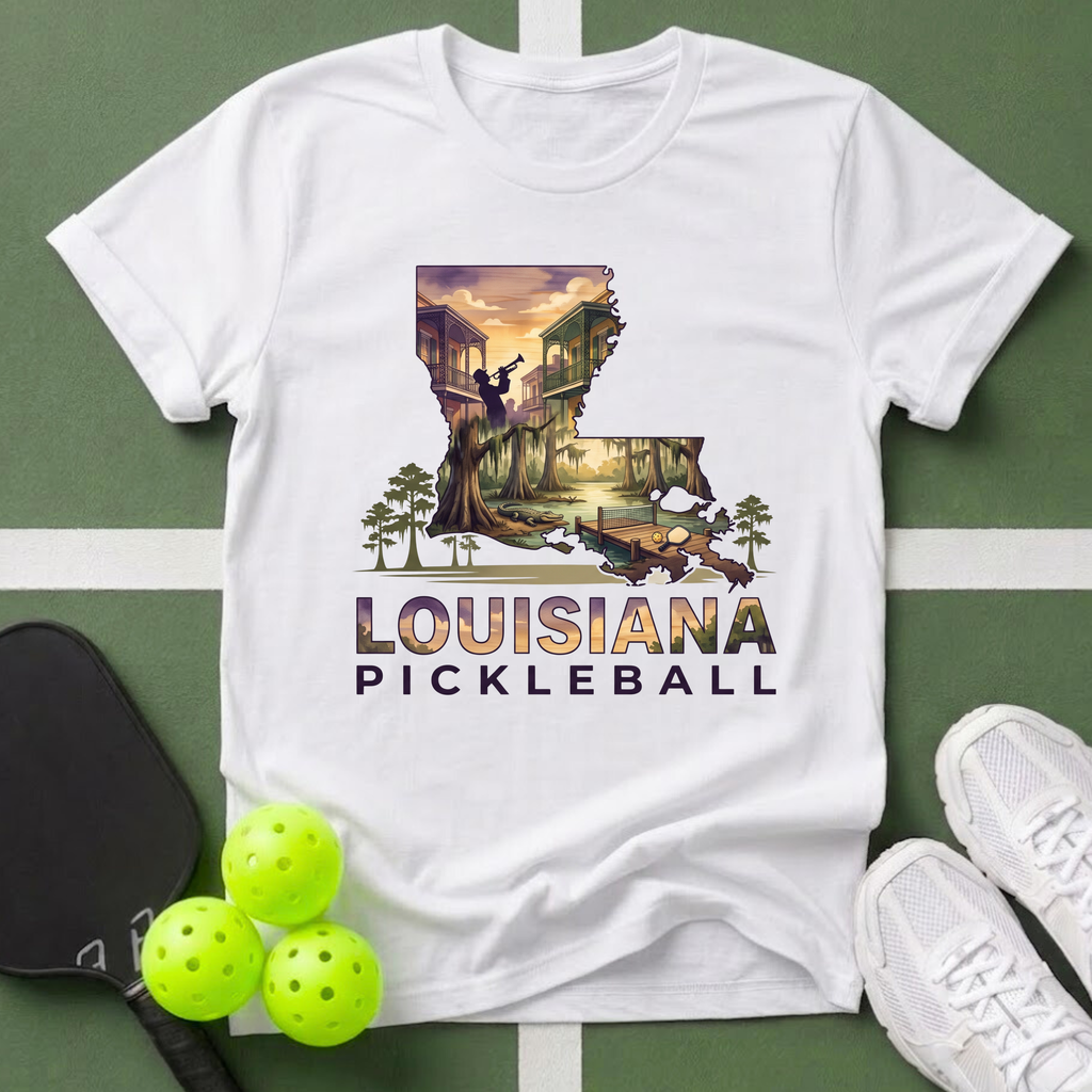 State- Louisiana Pickleball T-Shirt