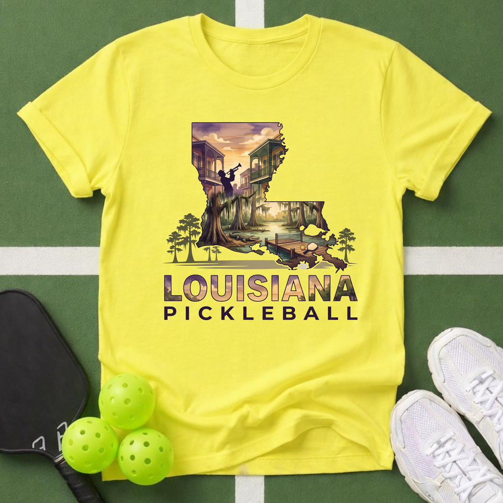 State- Louisiana Pickleball T-Shirt