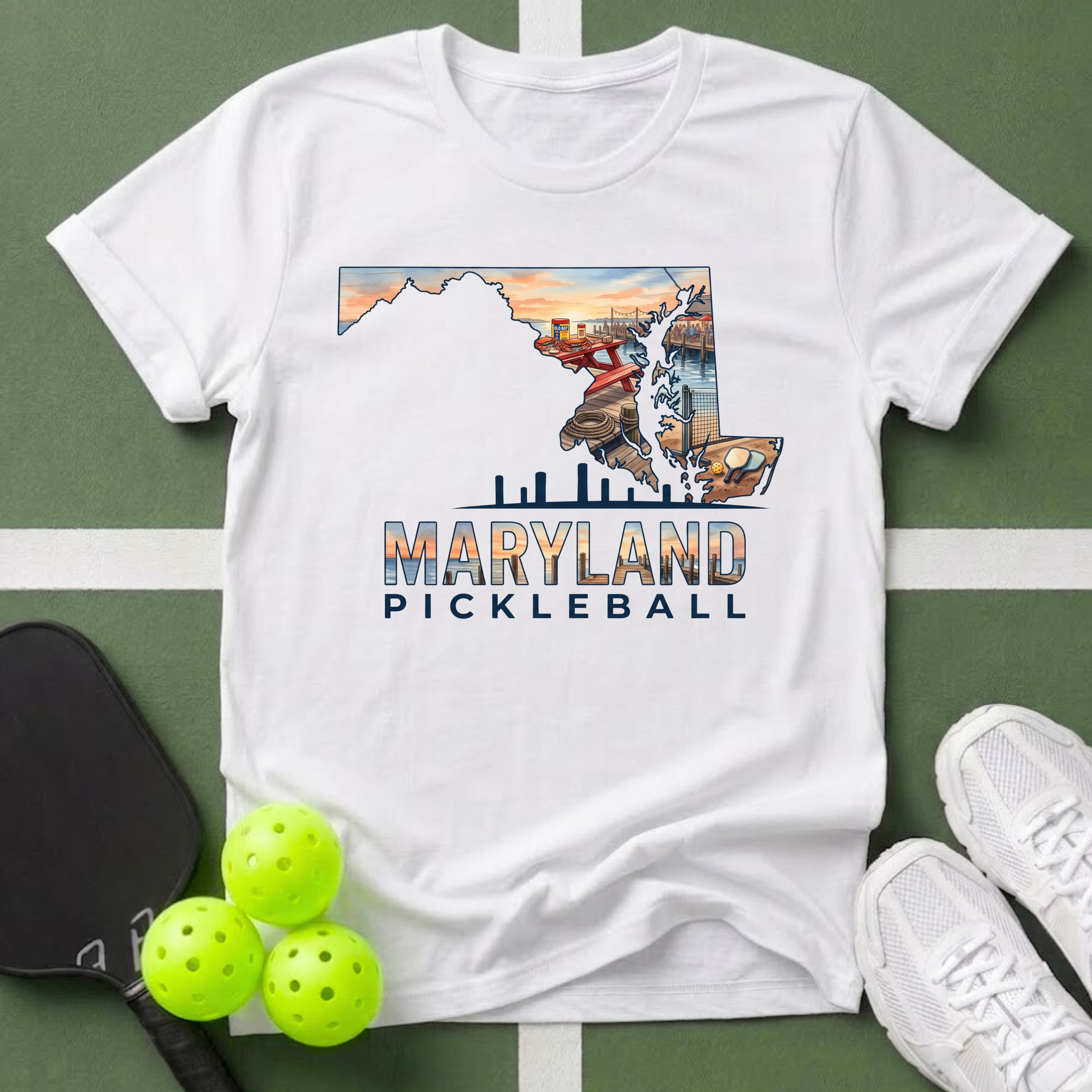 State- Maryland Pickleball T-Shirt