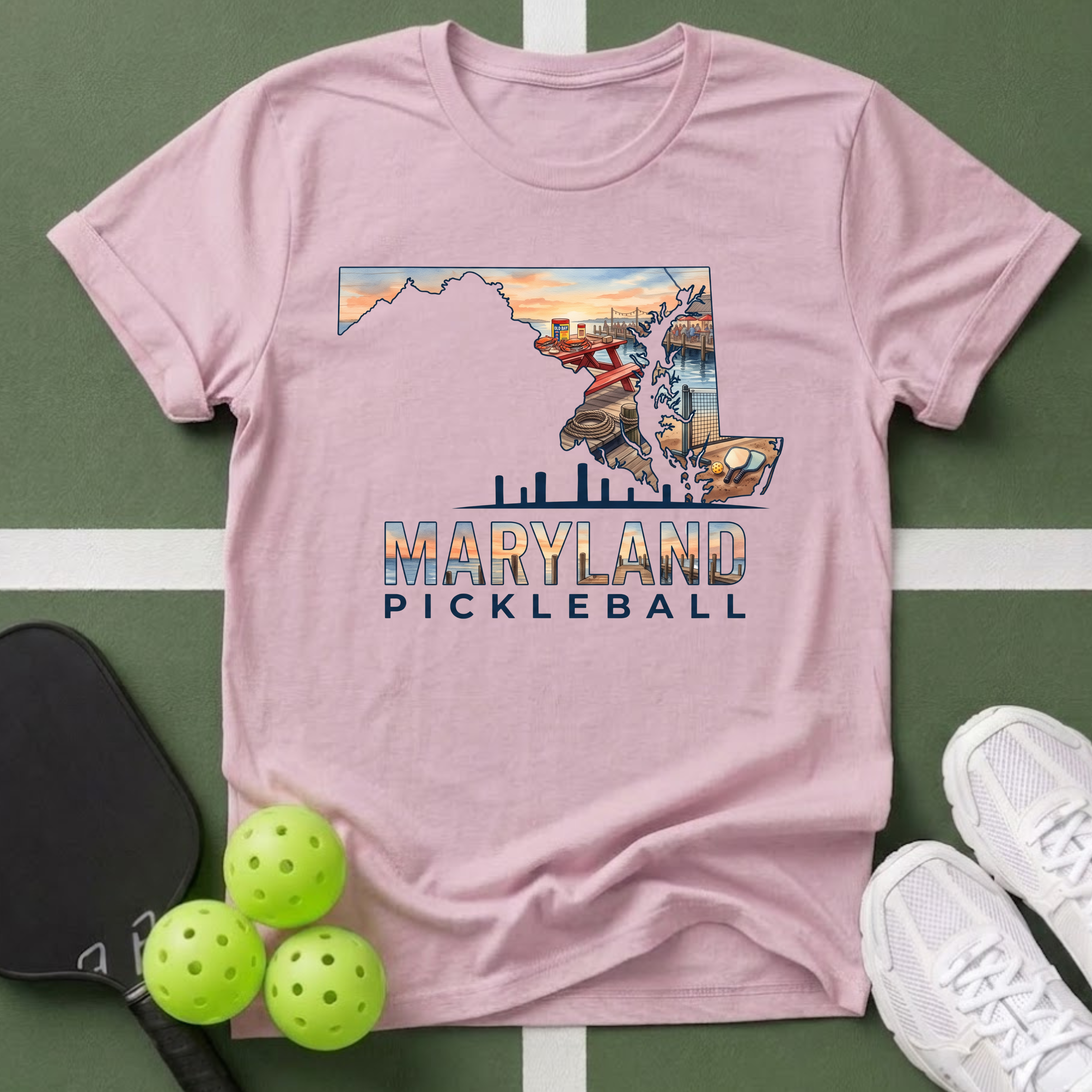 State- Maryland Pickleball T-Shirt