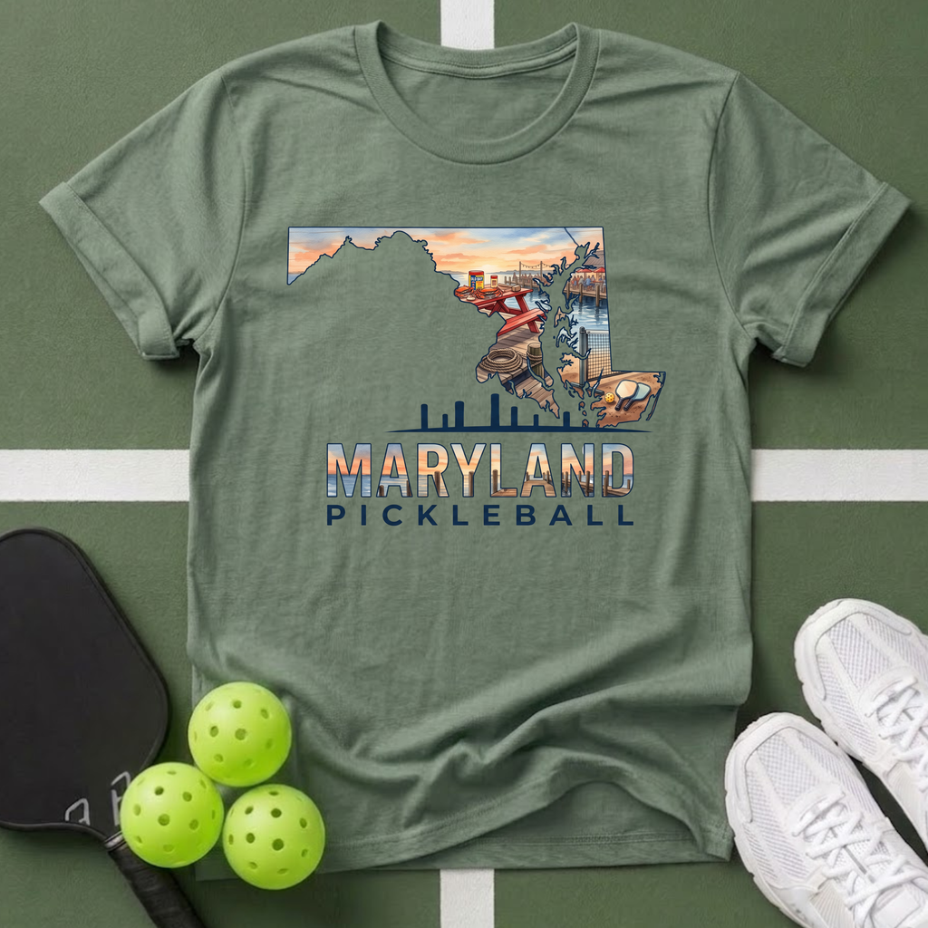 State- Maryland Pickleball T-Shirt