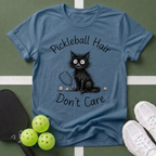 Cat Pickleball Hair Don't Care T-Shirt