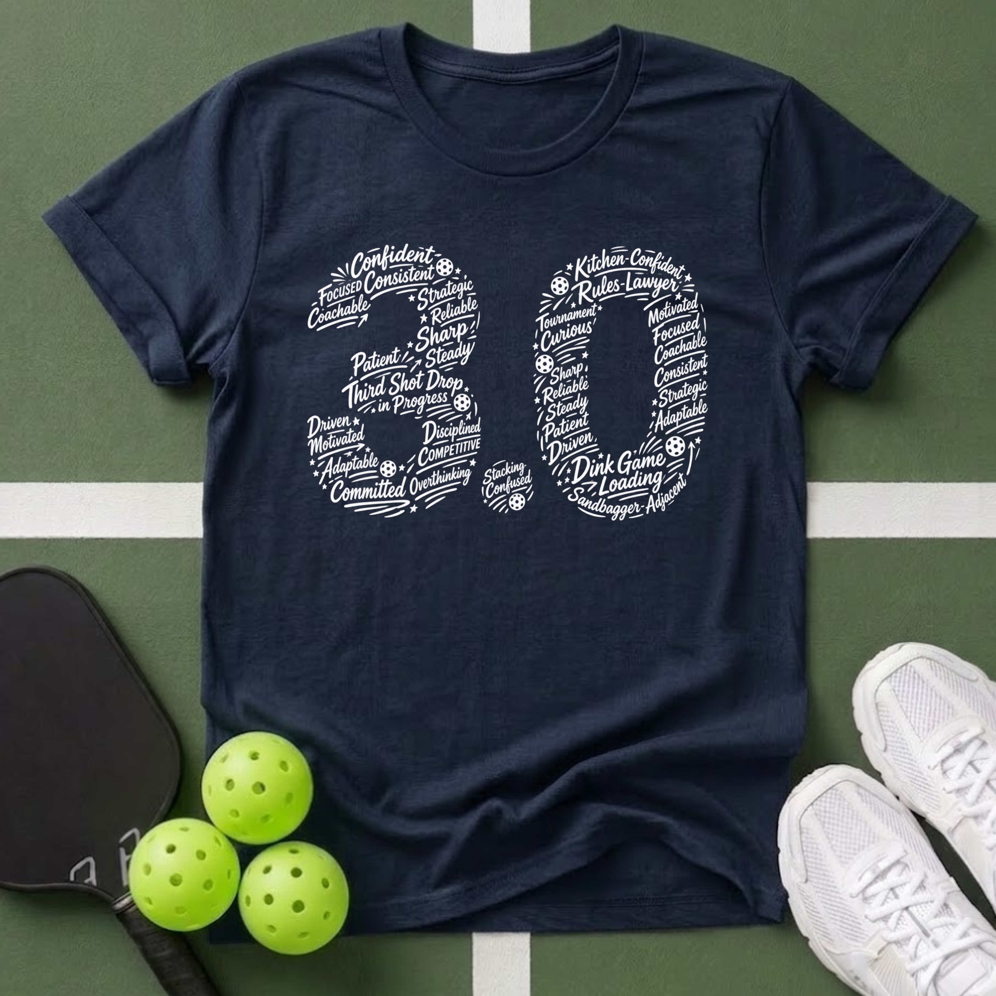 DUPR- 3.0 Word Art T-Shirt