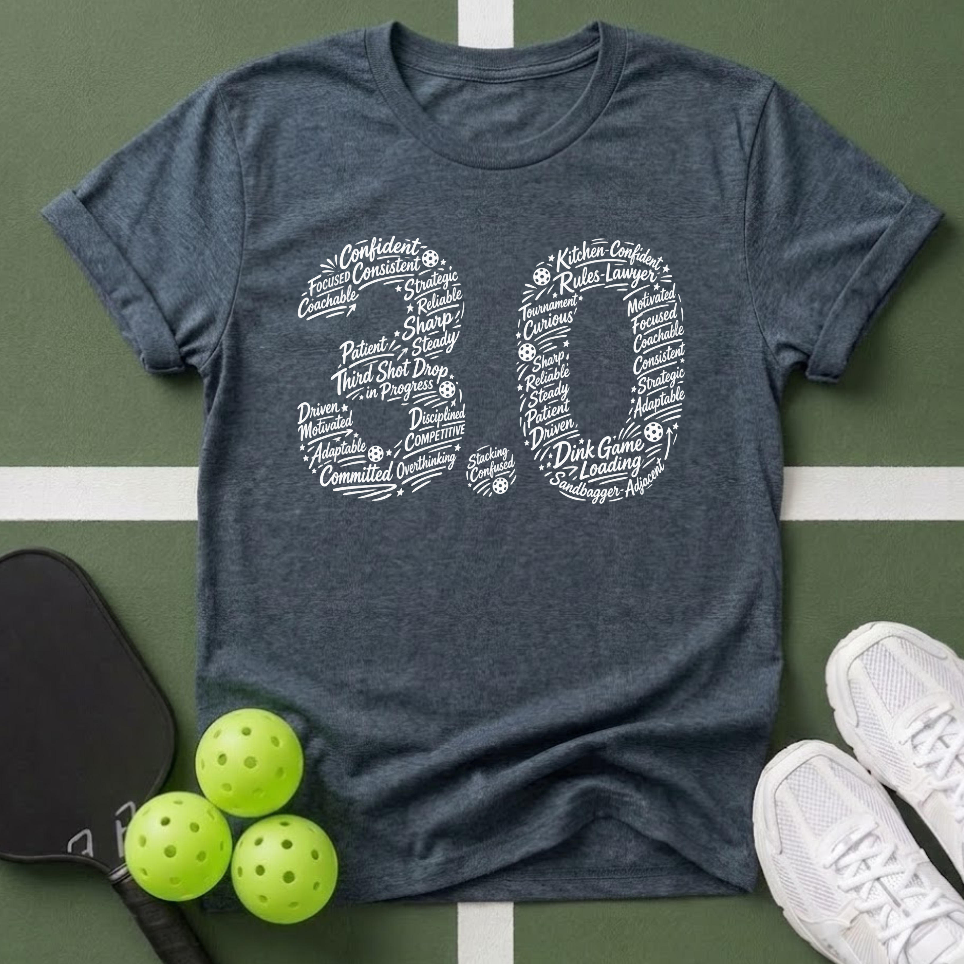 DUPR- 3.0 Word Art T-Shirt
