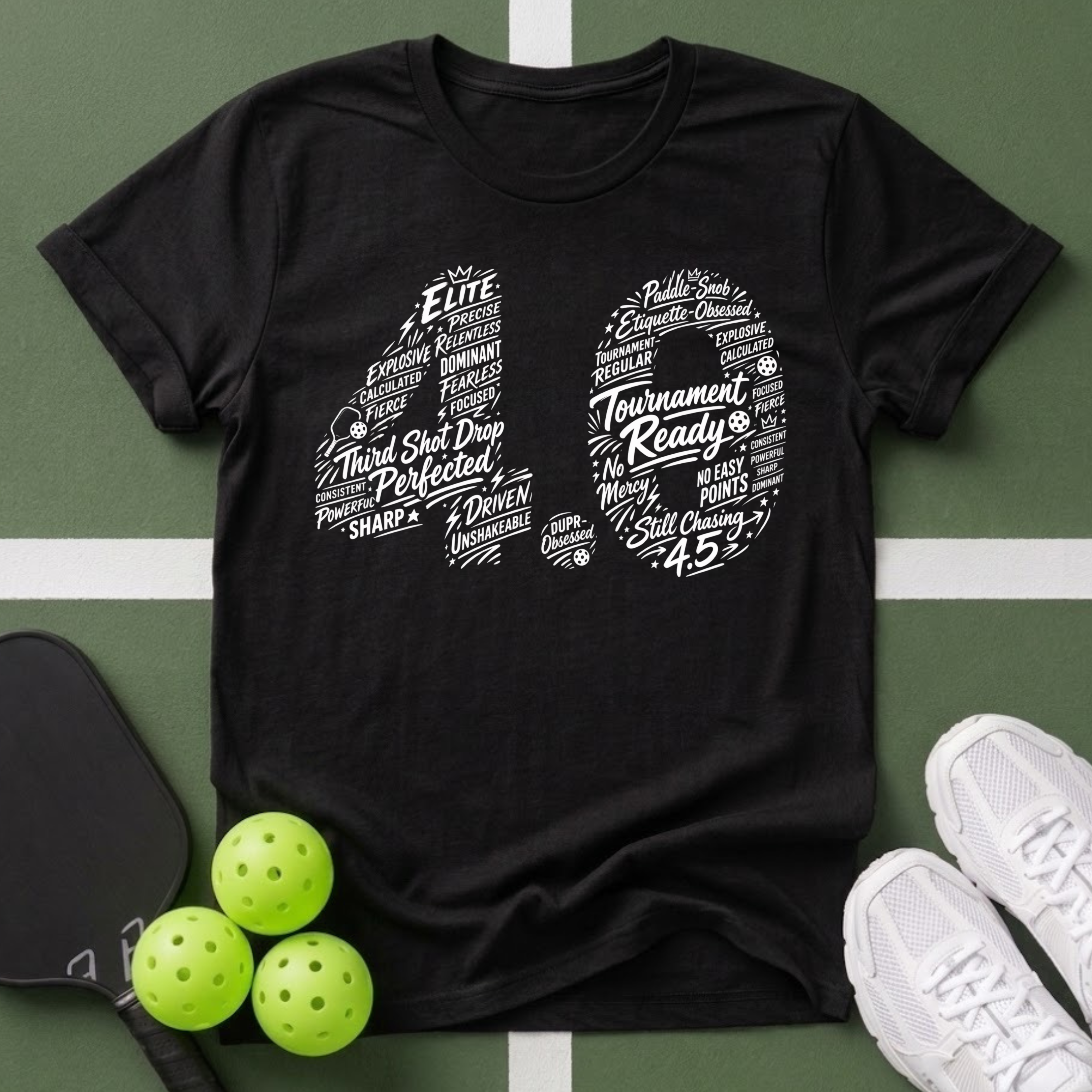 DUPR- 4.0 Word Art T-Shirt