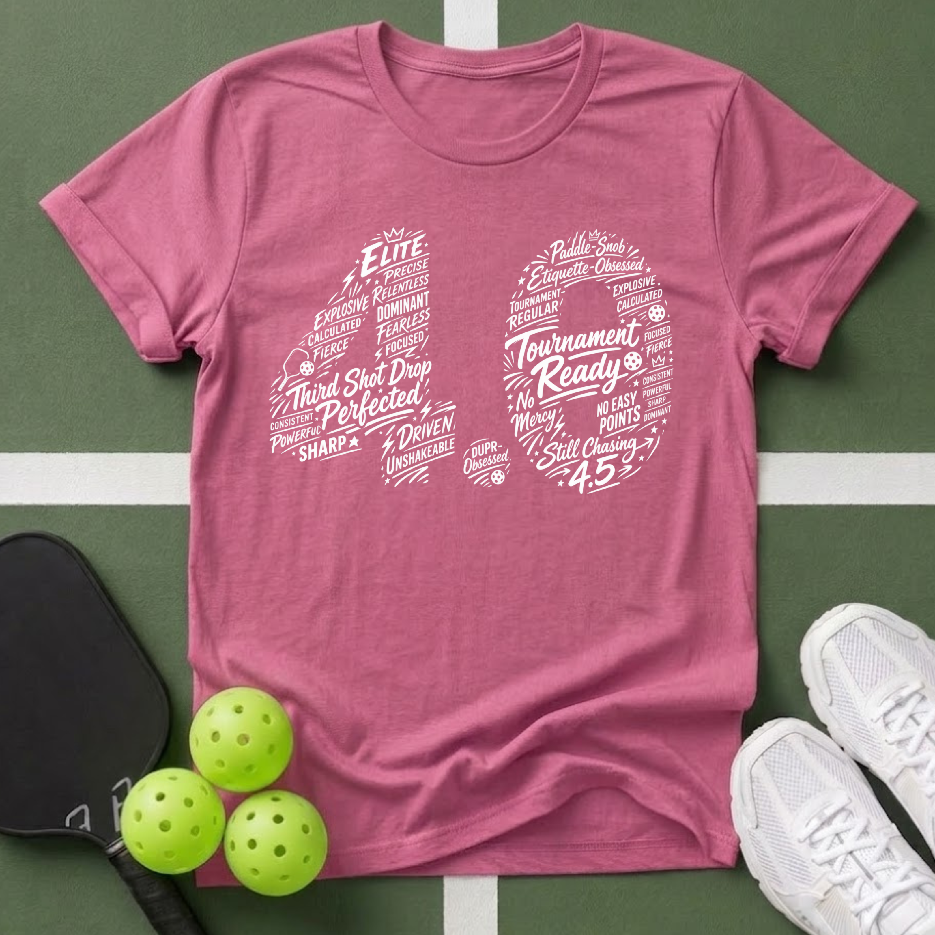 DUPR- 4.0 Word Art T-Shirt
