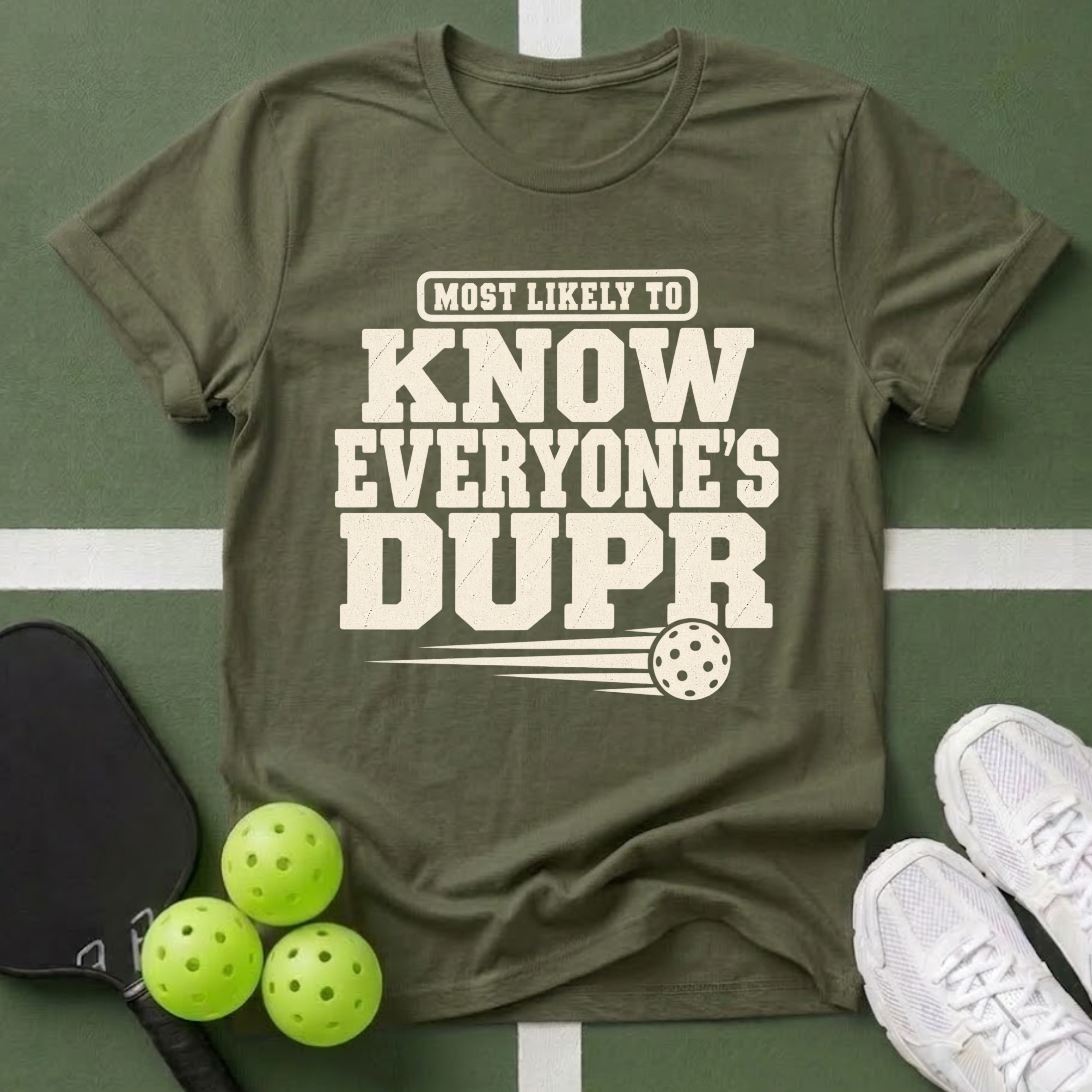 DUPR- Most Likely to Know Everyone’s T-Shirt