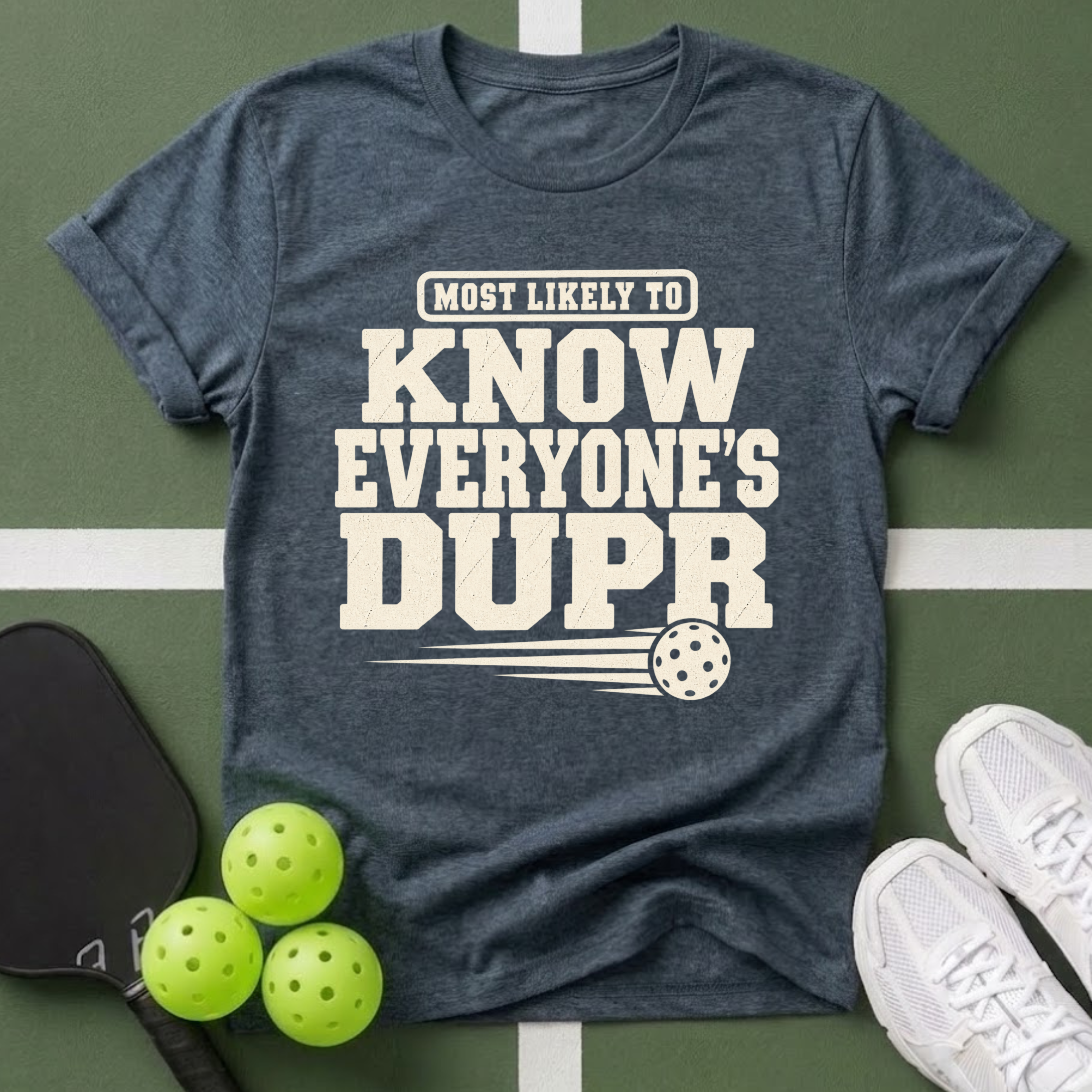 DUPR- Most Likely to Know Everyone’s T-Shirt