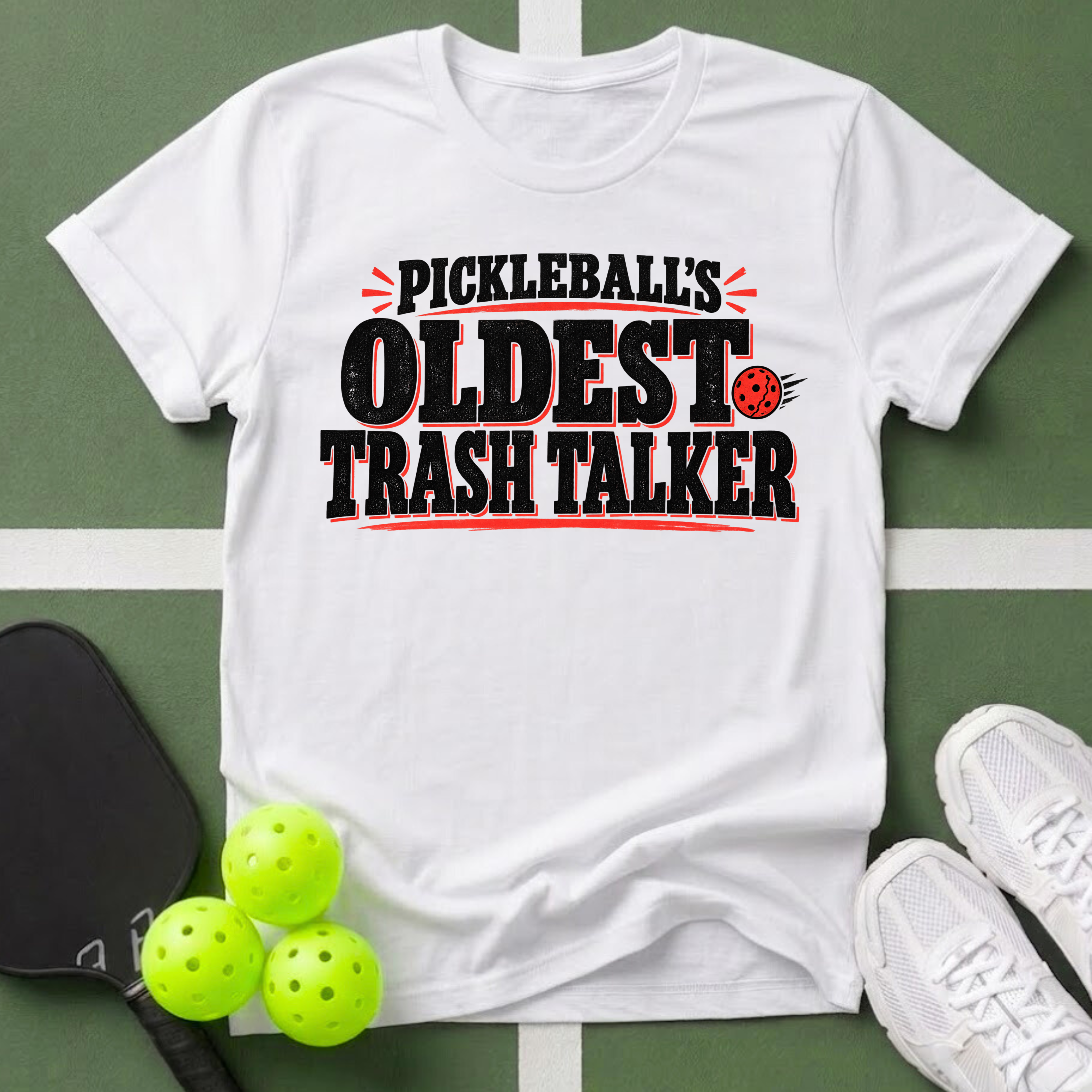 Pickleball's Oldest Trash Talker T-Shirt