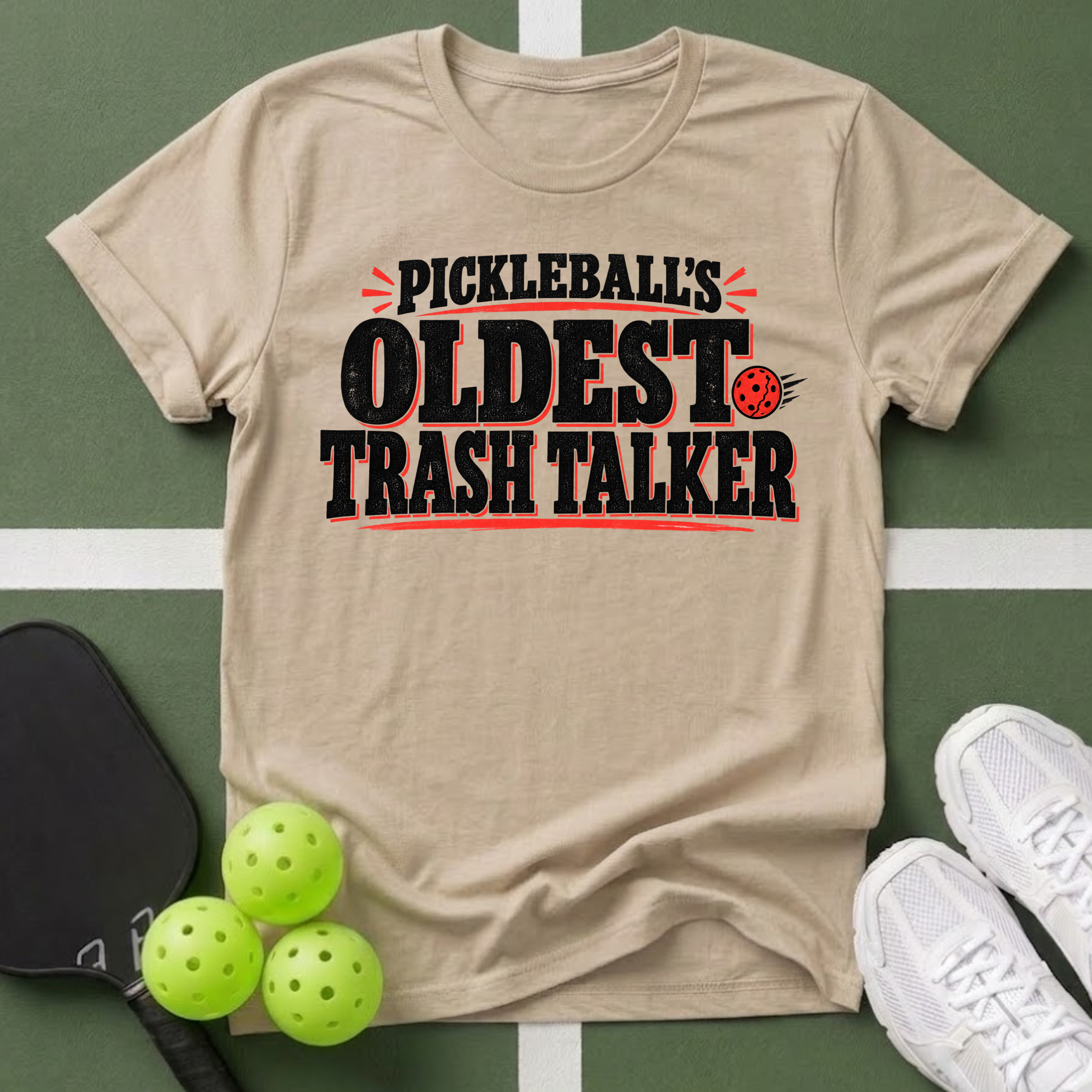 Pickleball's Oldest Trash Talker T-Shirt