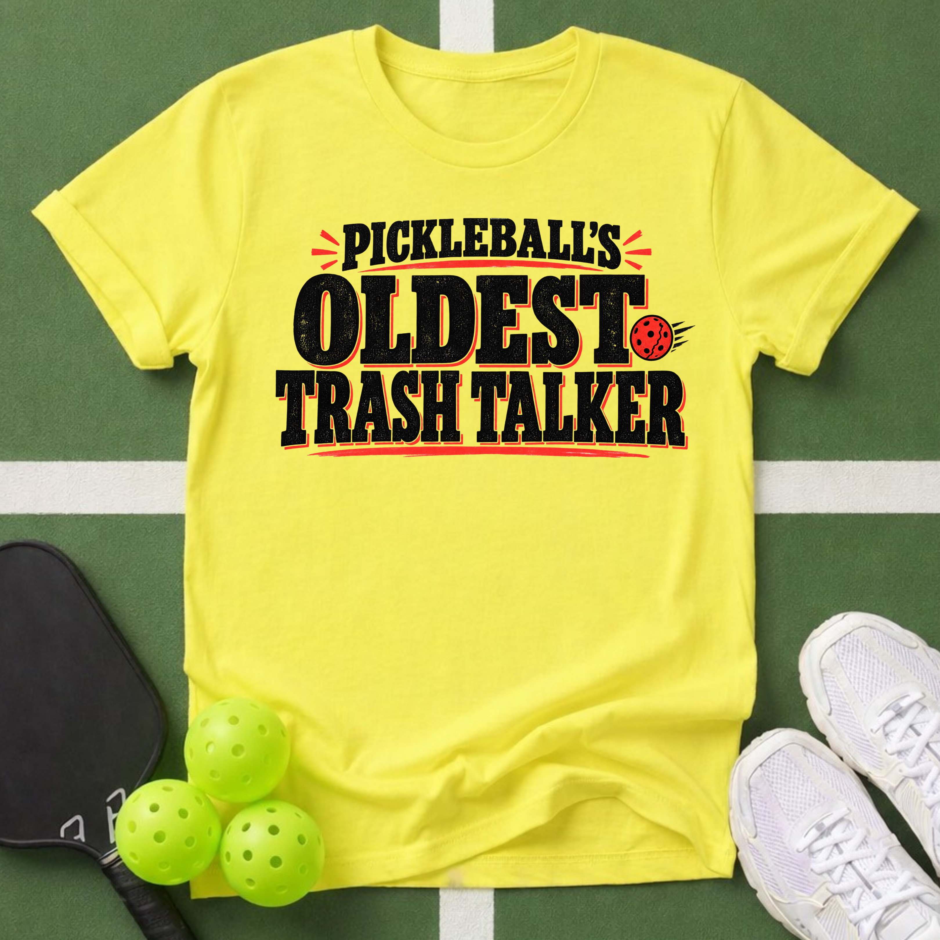 Pickleball's Oldest Trash Talker T-Shirt
