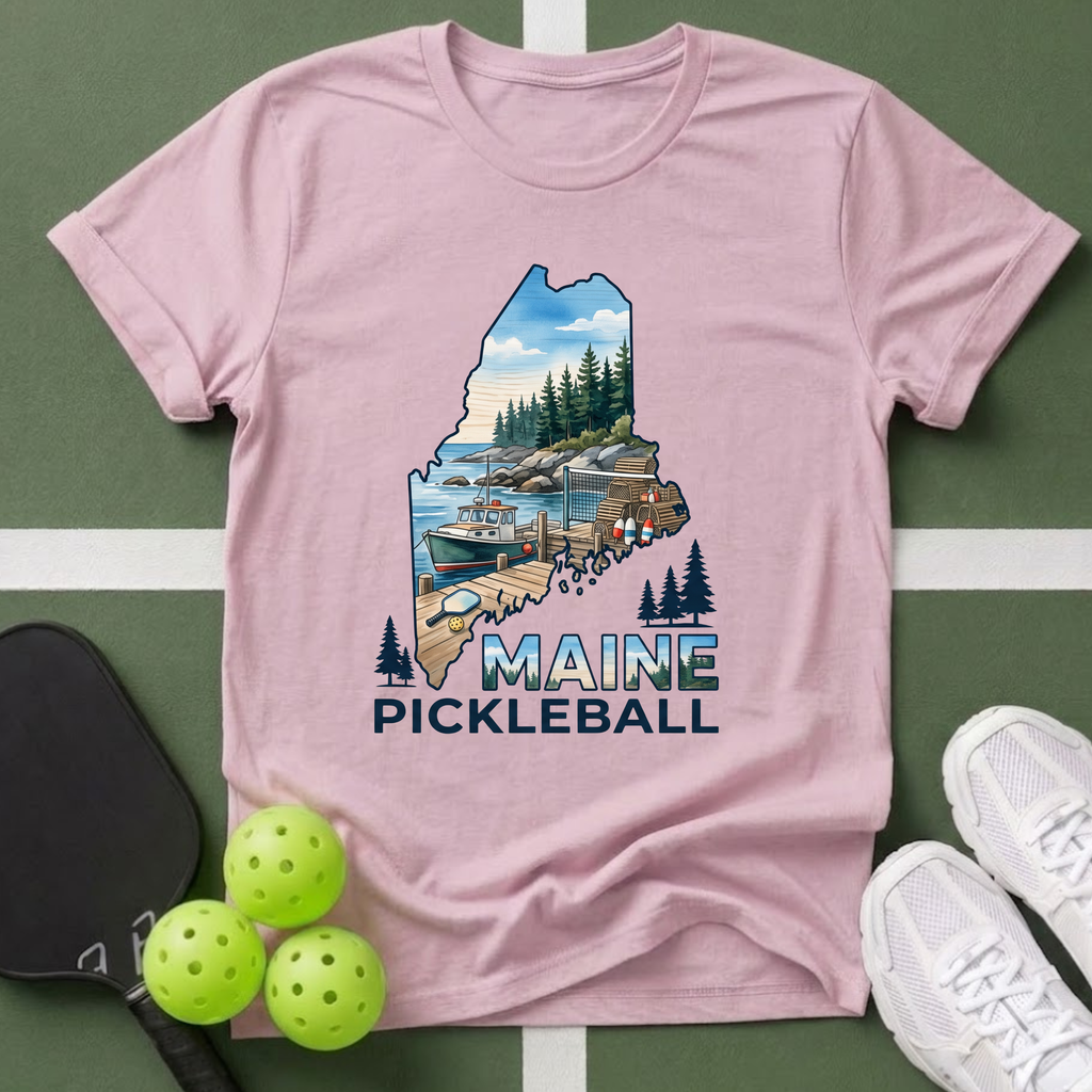 State- Maine Pickleball T-Shirt