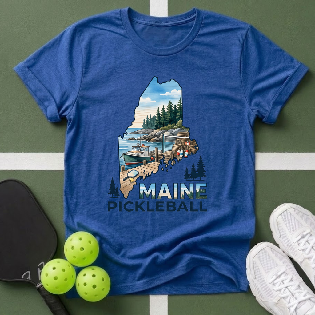State- Maine Pickleball T-Shirt