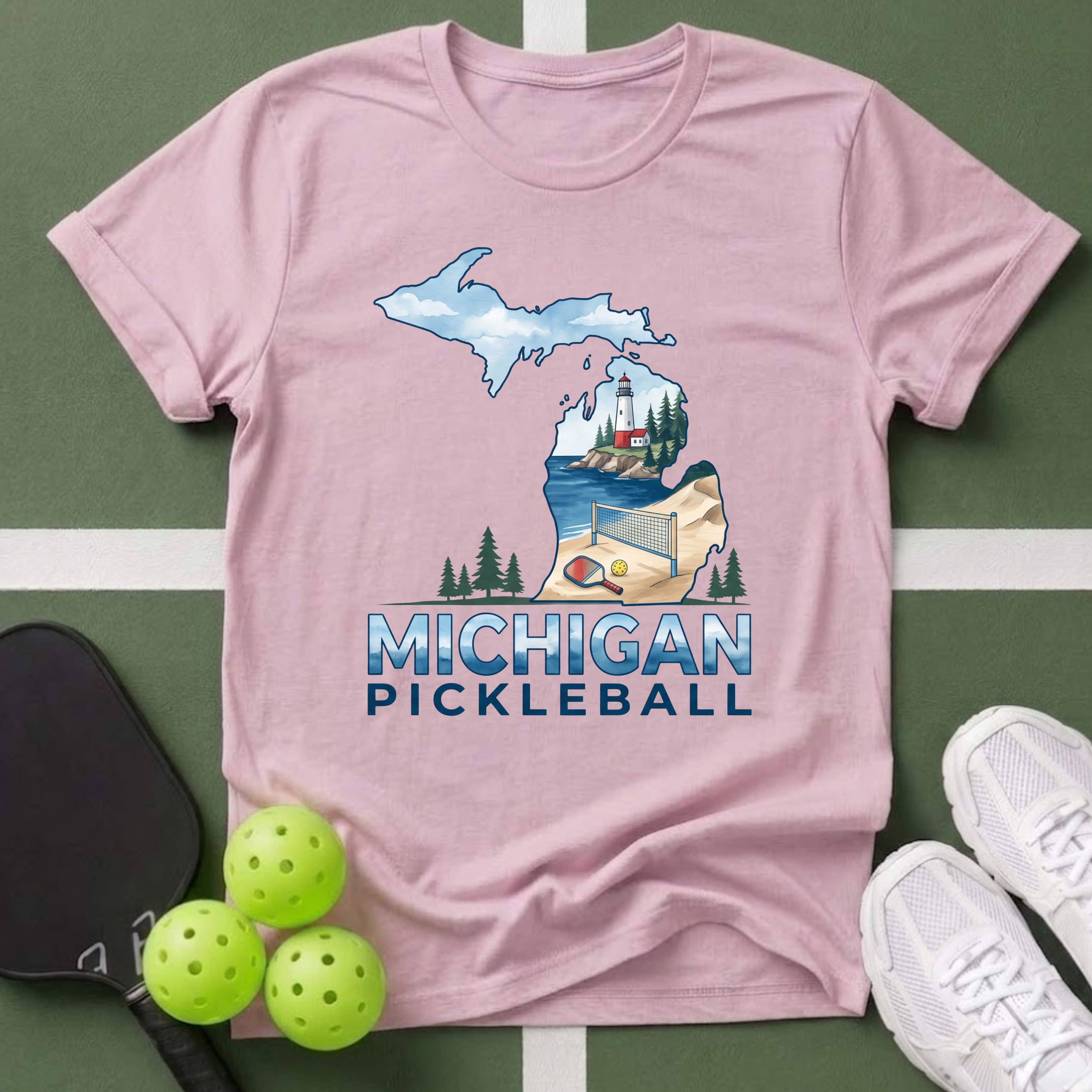 State- Michigan Pickleball T-Shirt