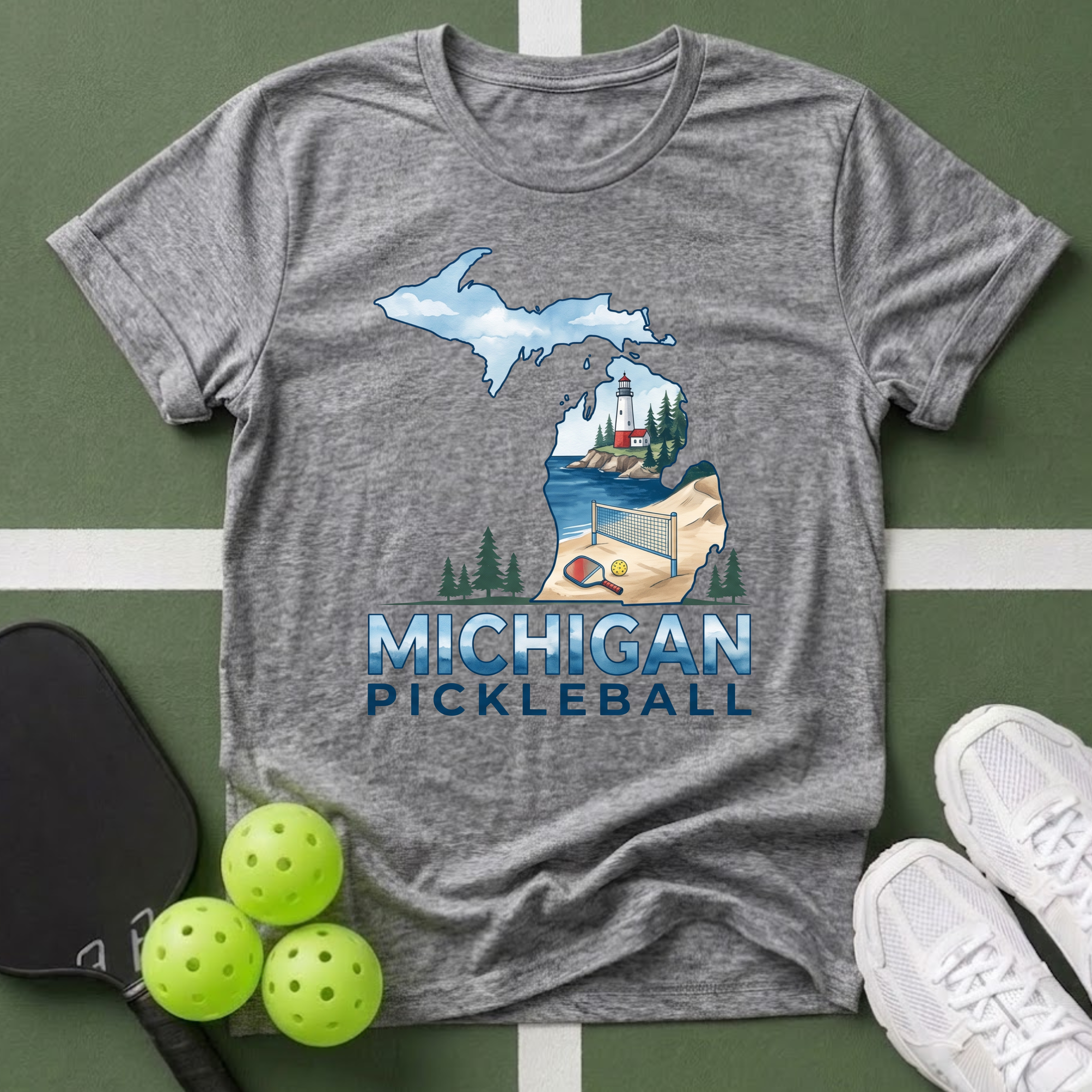 State- Michigan Pickleball T-Shirt