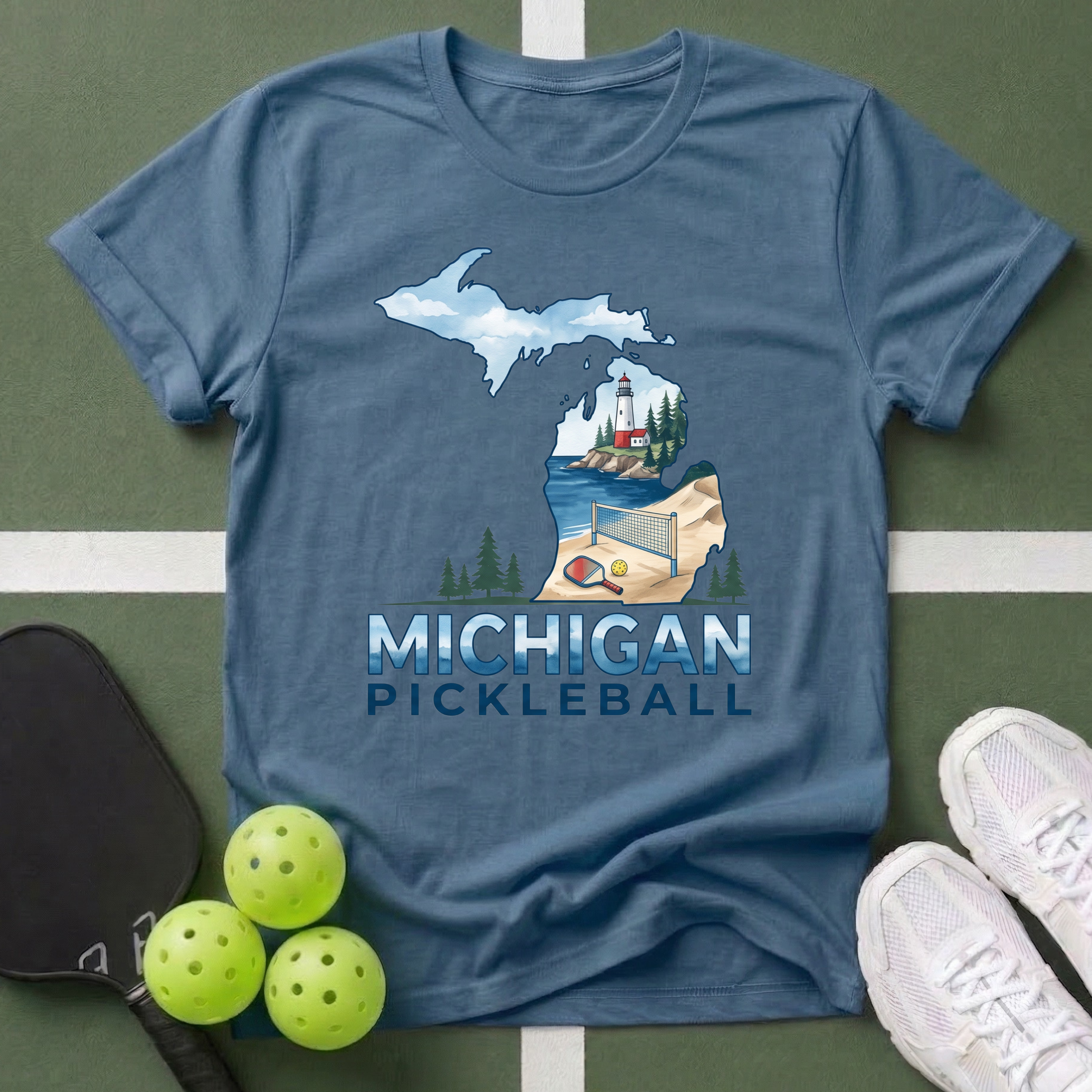 State- Michigan Pickleball T-Shirt