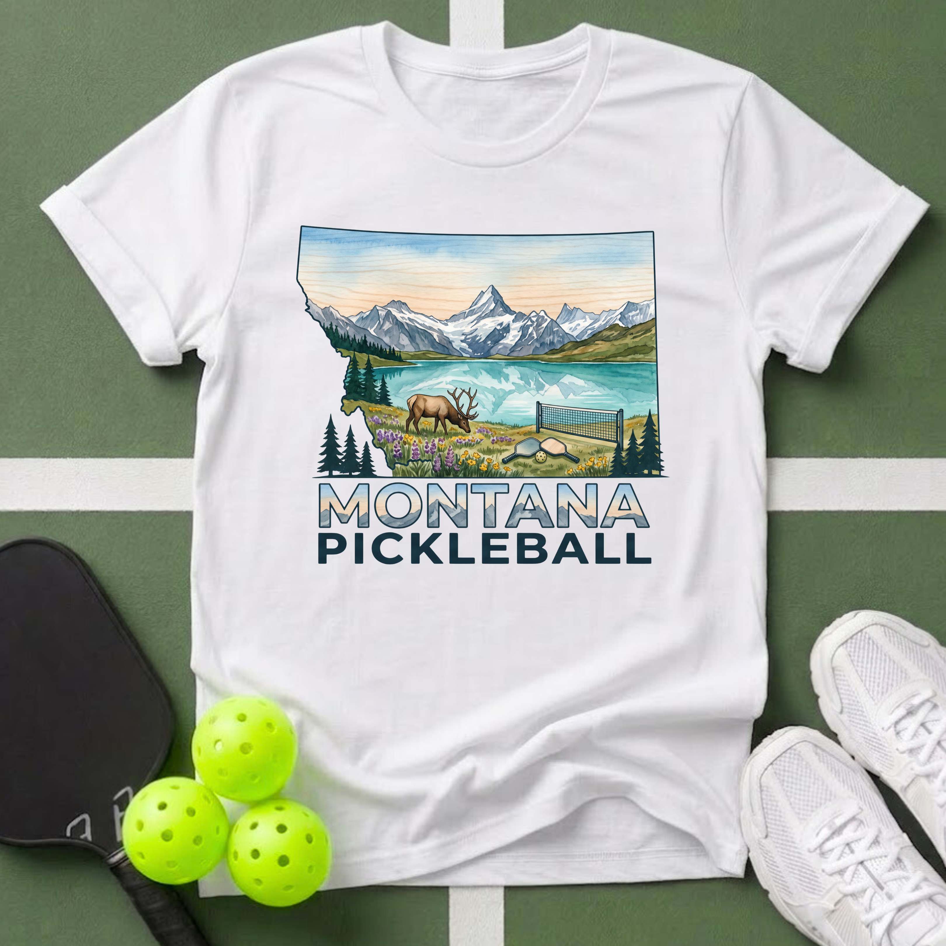 State- Montana Pickleball T-Shirt
