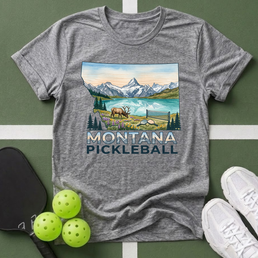 State- Montana Pickleball T-Shirt