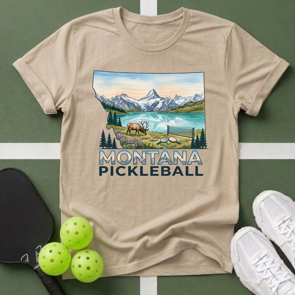 State- Montana Pickleball T-Shirt