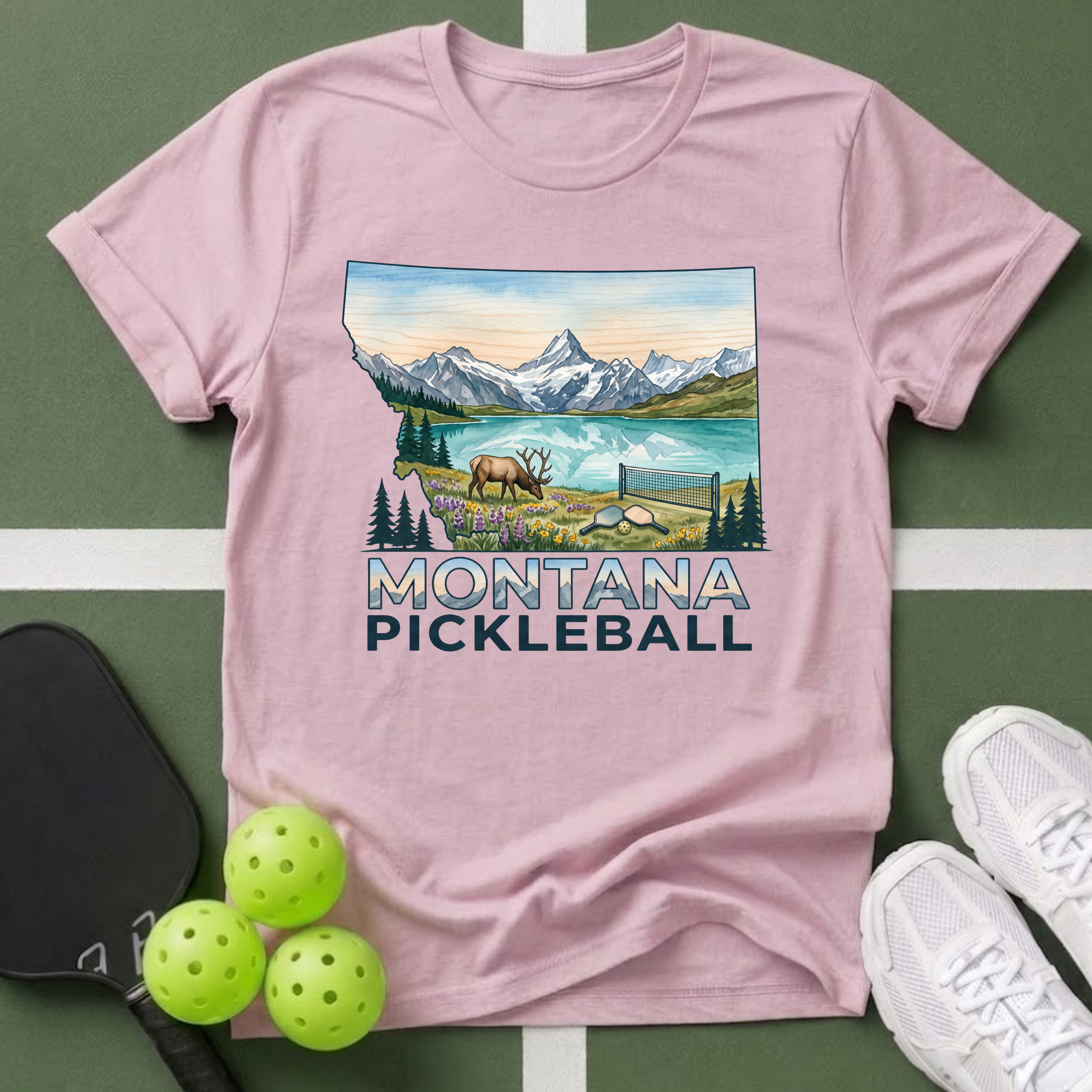 State- Montana Pickleball T-Shirt