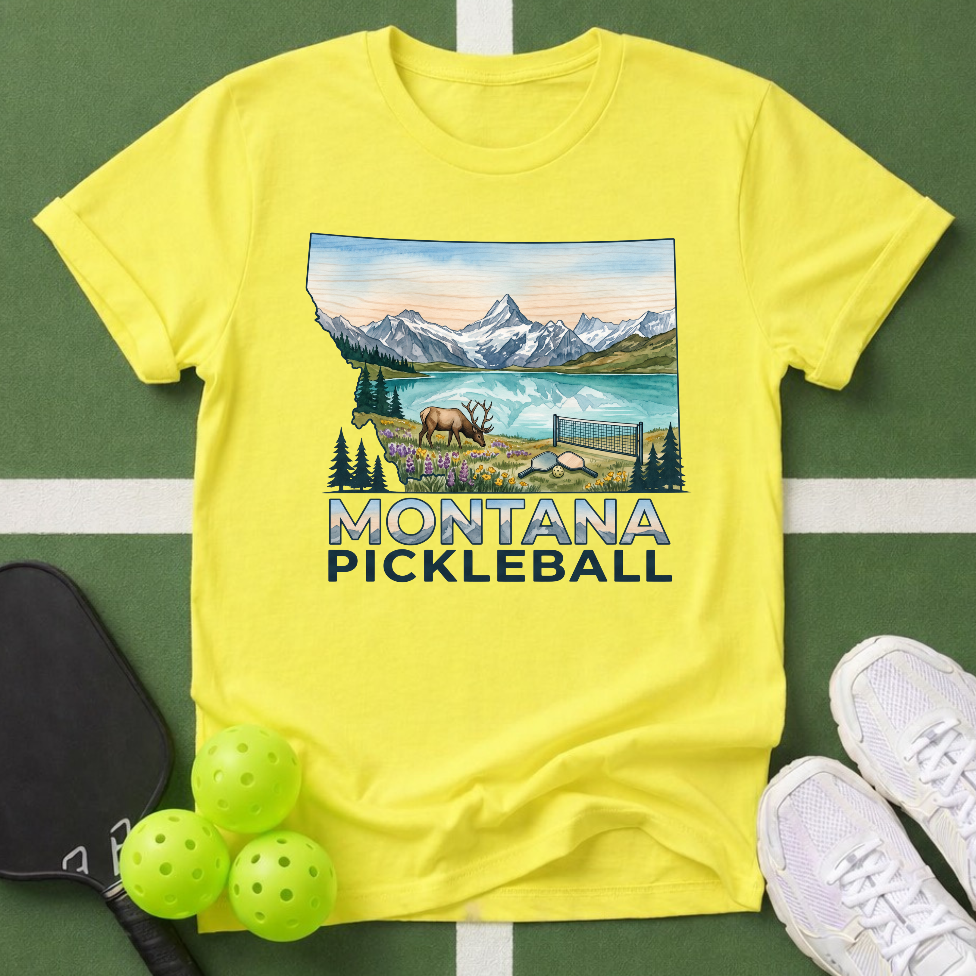 State- Montana Pickleball T-Shirt