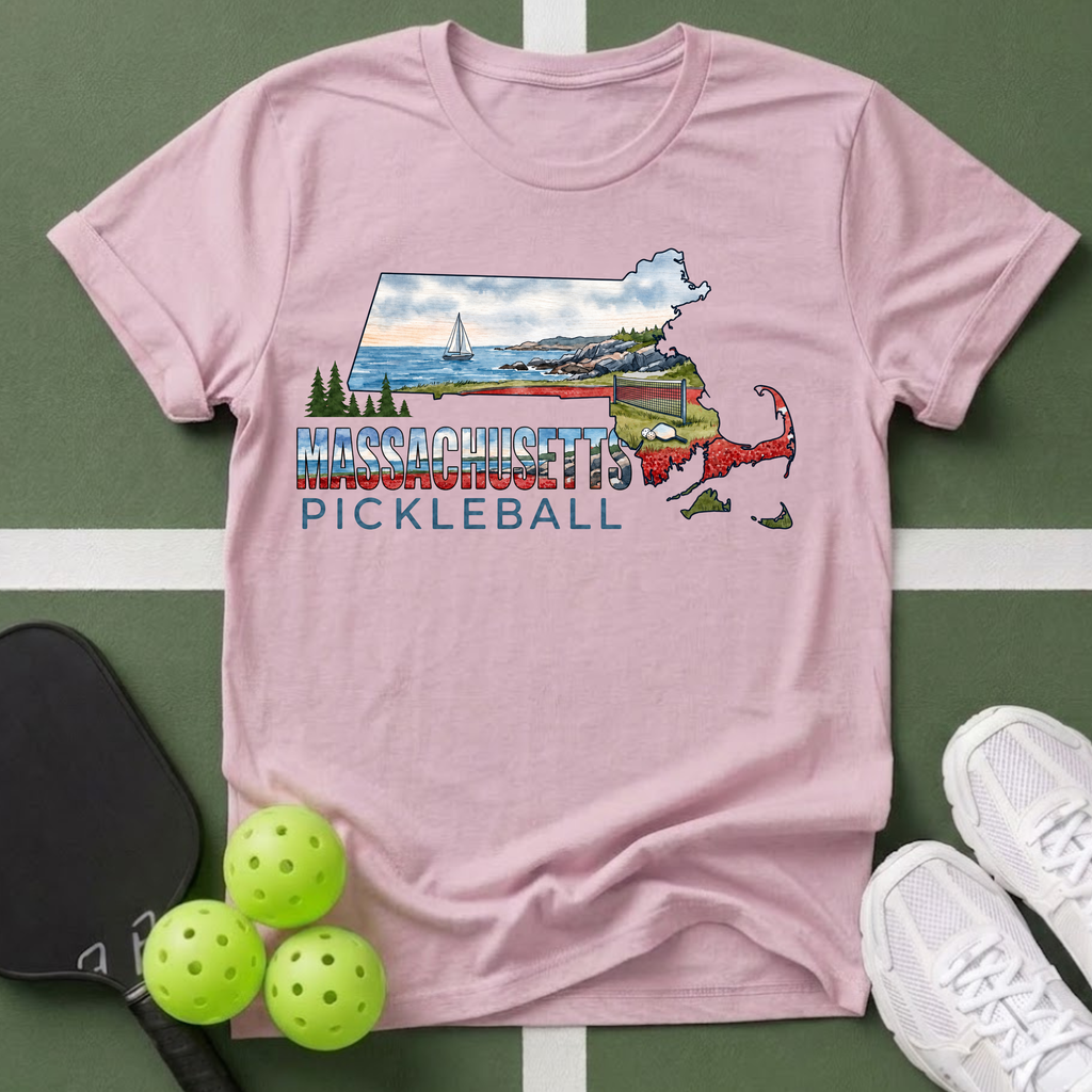 State- Massachusetts Pickleball T-Shirt